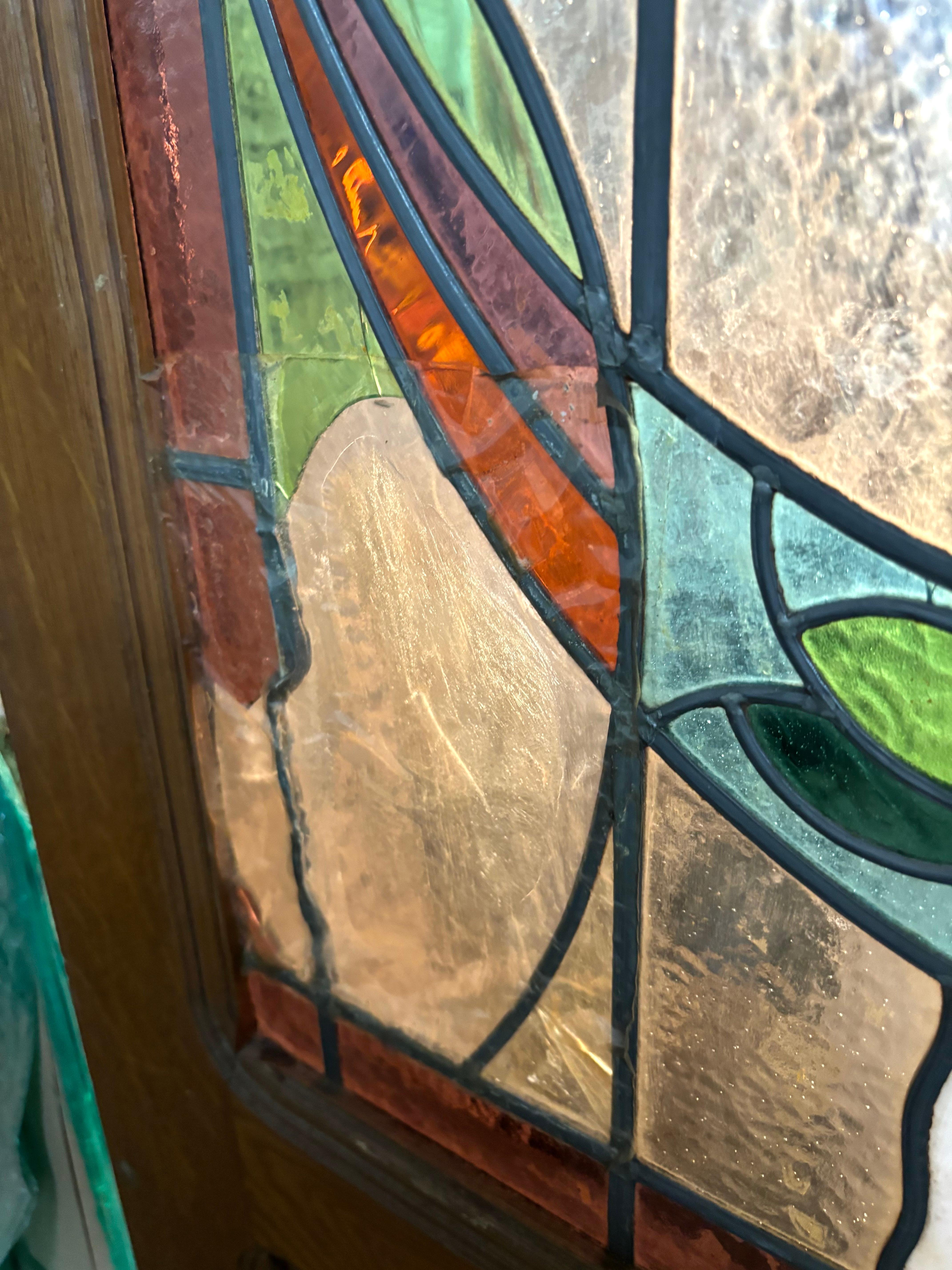 Pair of Stained Glass Parlor Doors 30
