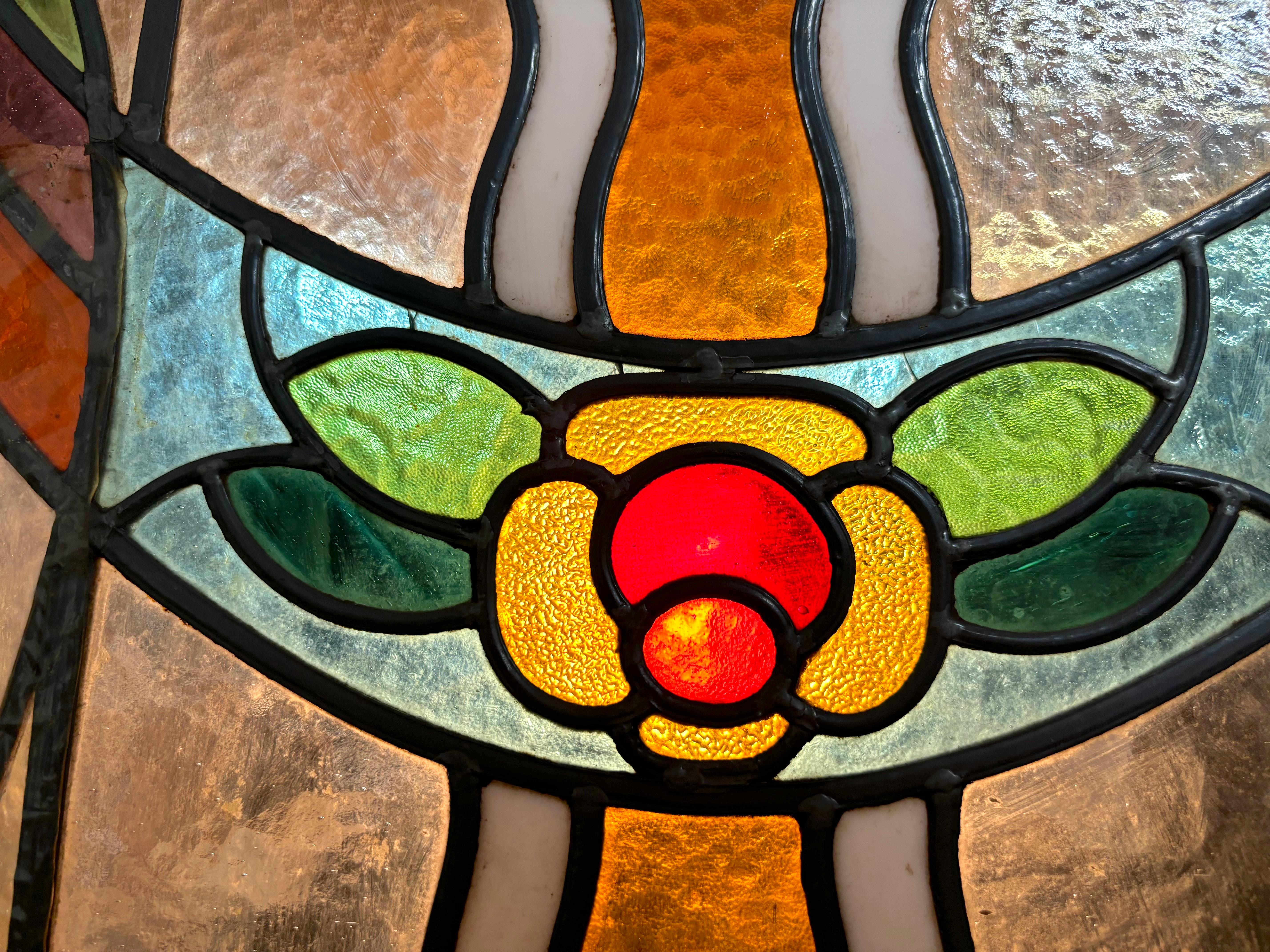 Pair of Stained Glass Parlor Doors 30