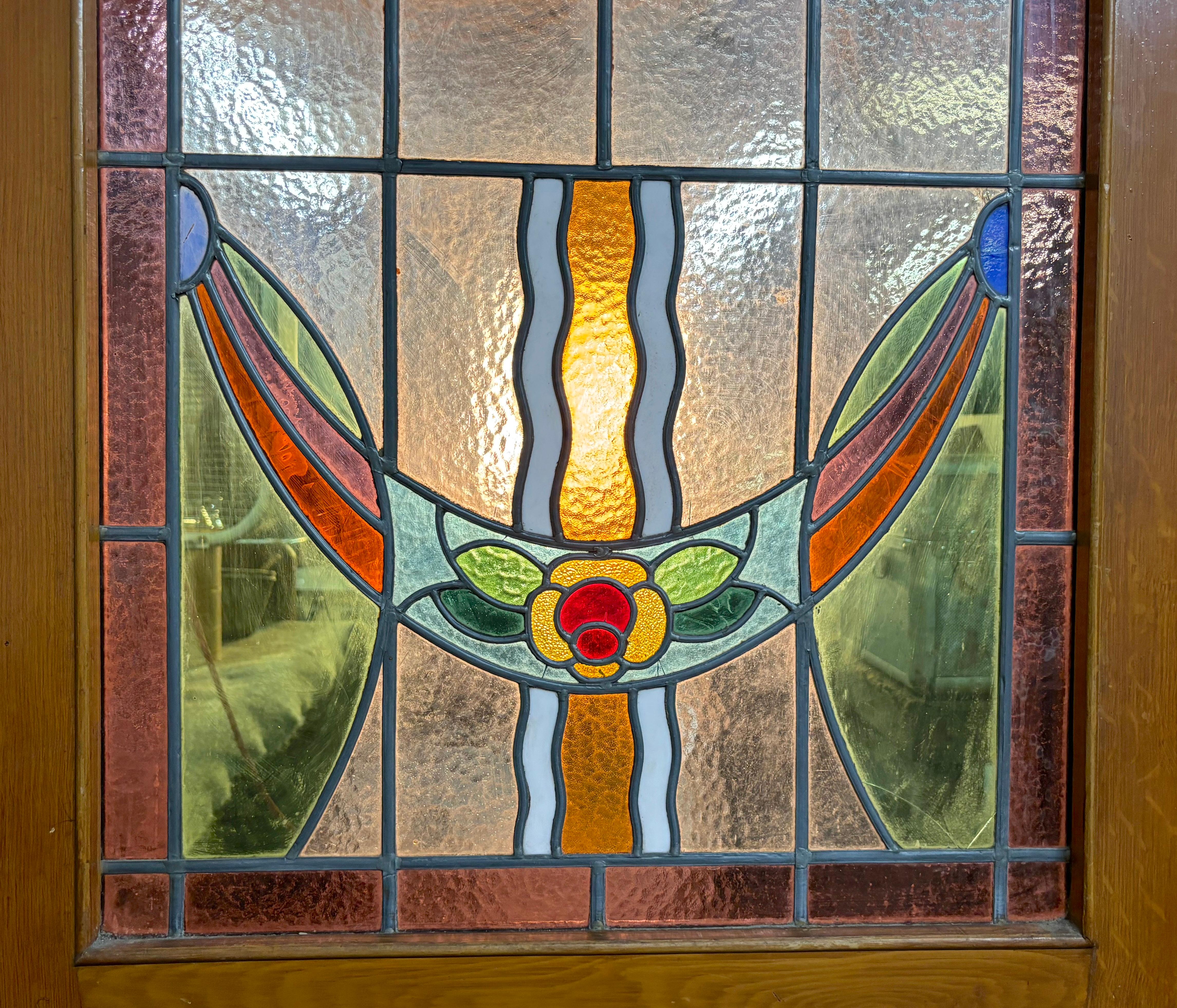 Pair of Stained Glass Parlor Doors 30