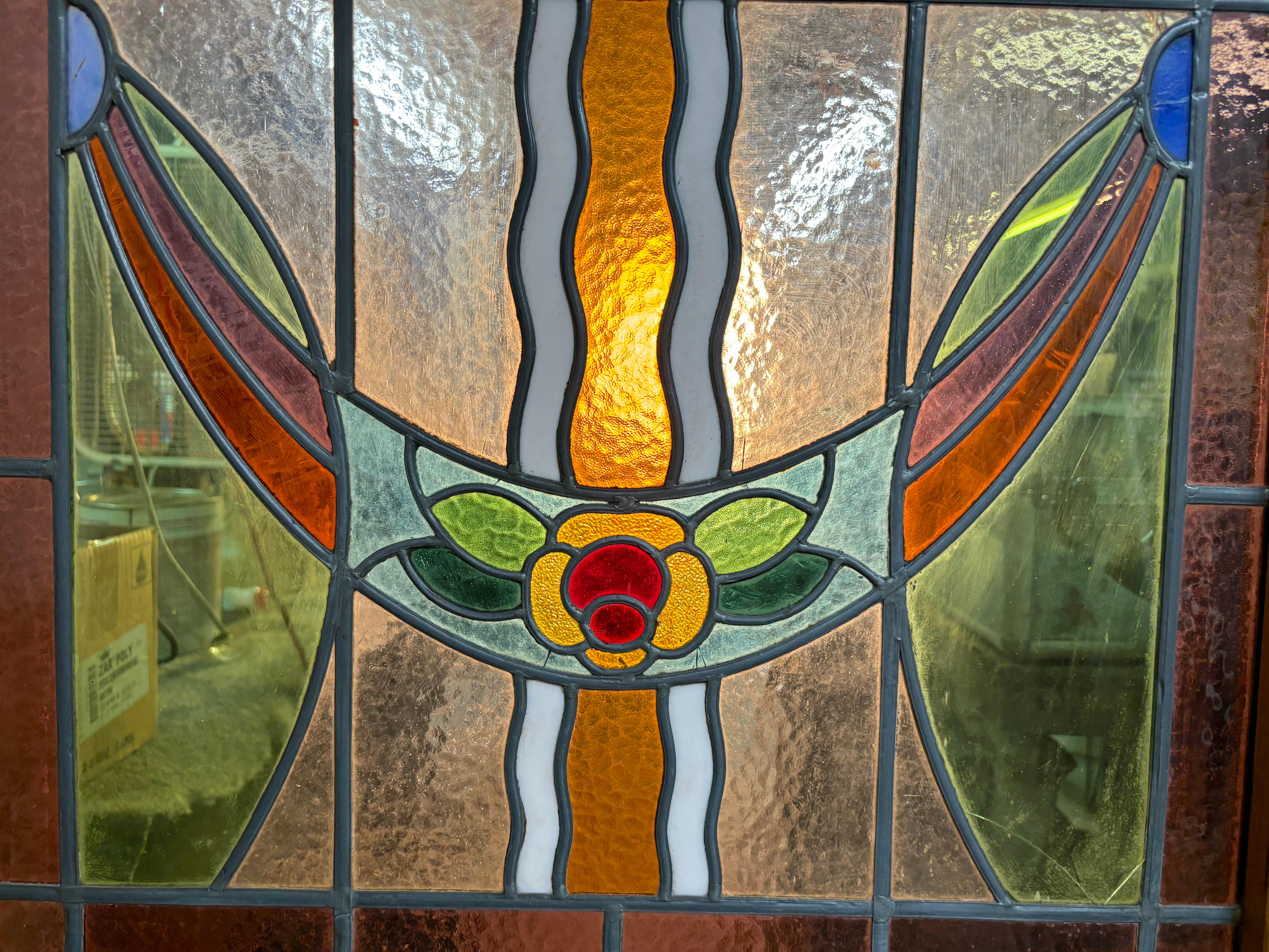 Pair of Stained Glass Parlor Doors 30