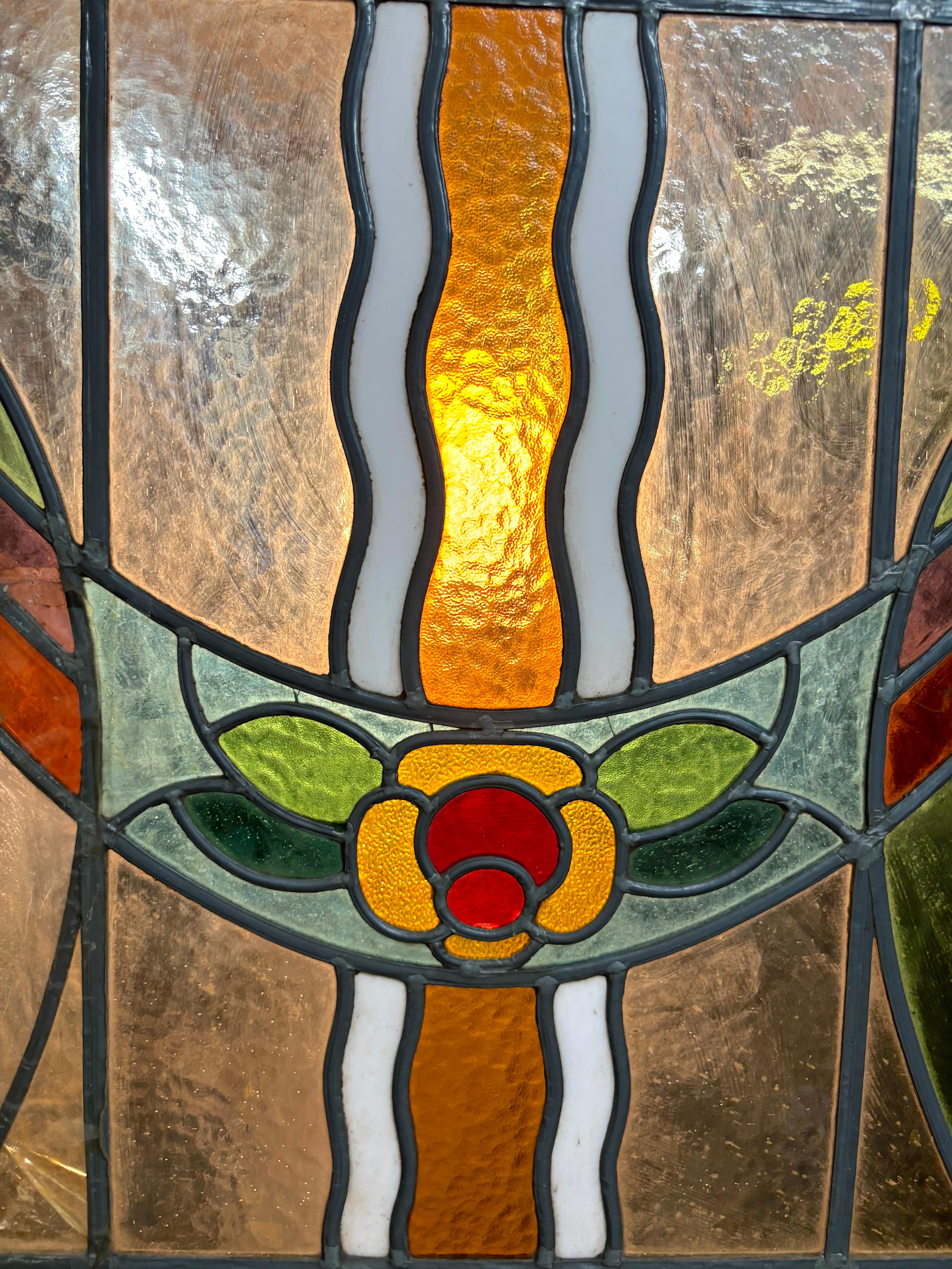 Pair of Stained Glass Parlor Doors 30