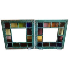 Pair of Stained Glass Windows