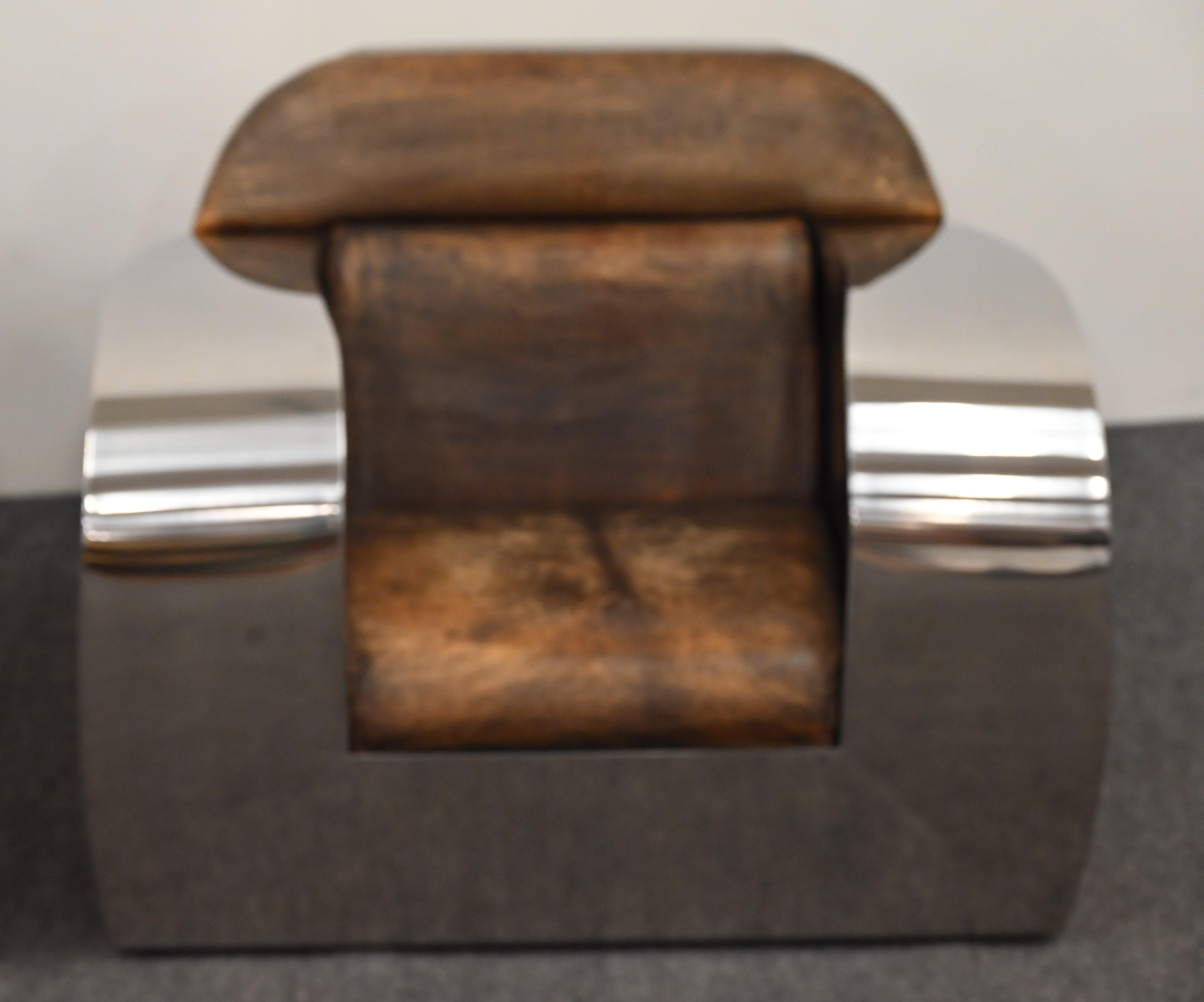 Paire de fauteuils club en acier inoxydable de Jonathan Singleton, 20ème siècle en vente 5