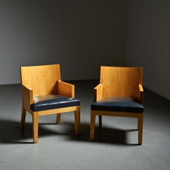 Pair of Stall armchairs by Christian Liaigre, circa 1990