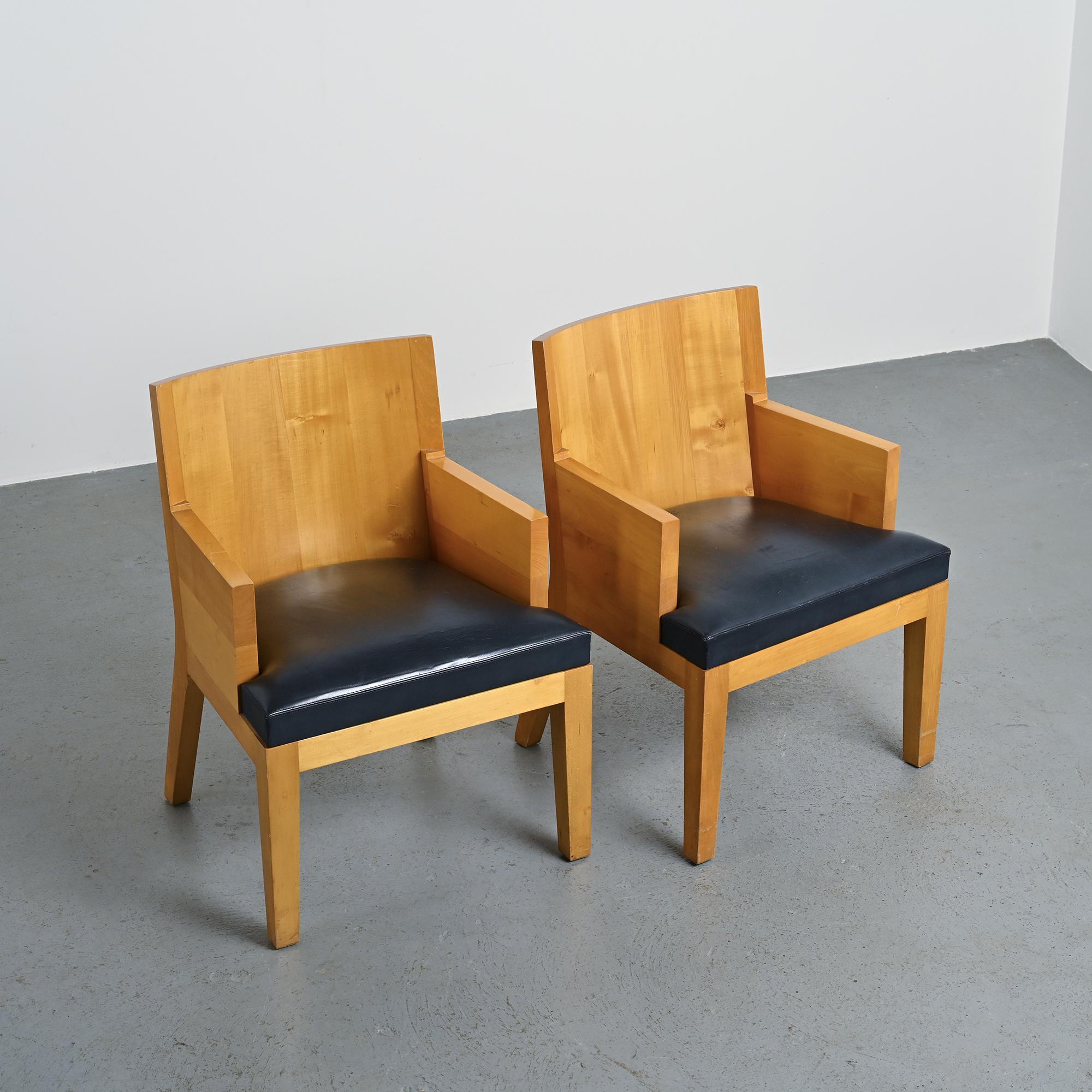 Paire de fauteuils Stall de Christian Liaigre, vers 1990 en vente 1