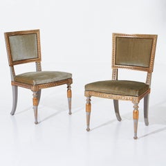 Pair of Stamped Ephraim Ståhl Late Gustavian Chairs, circa 1800, Stockholm