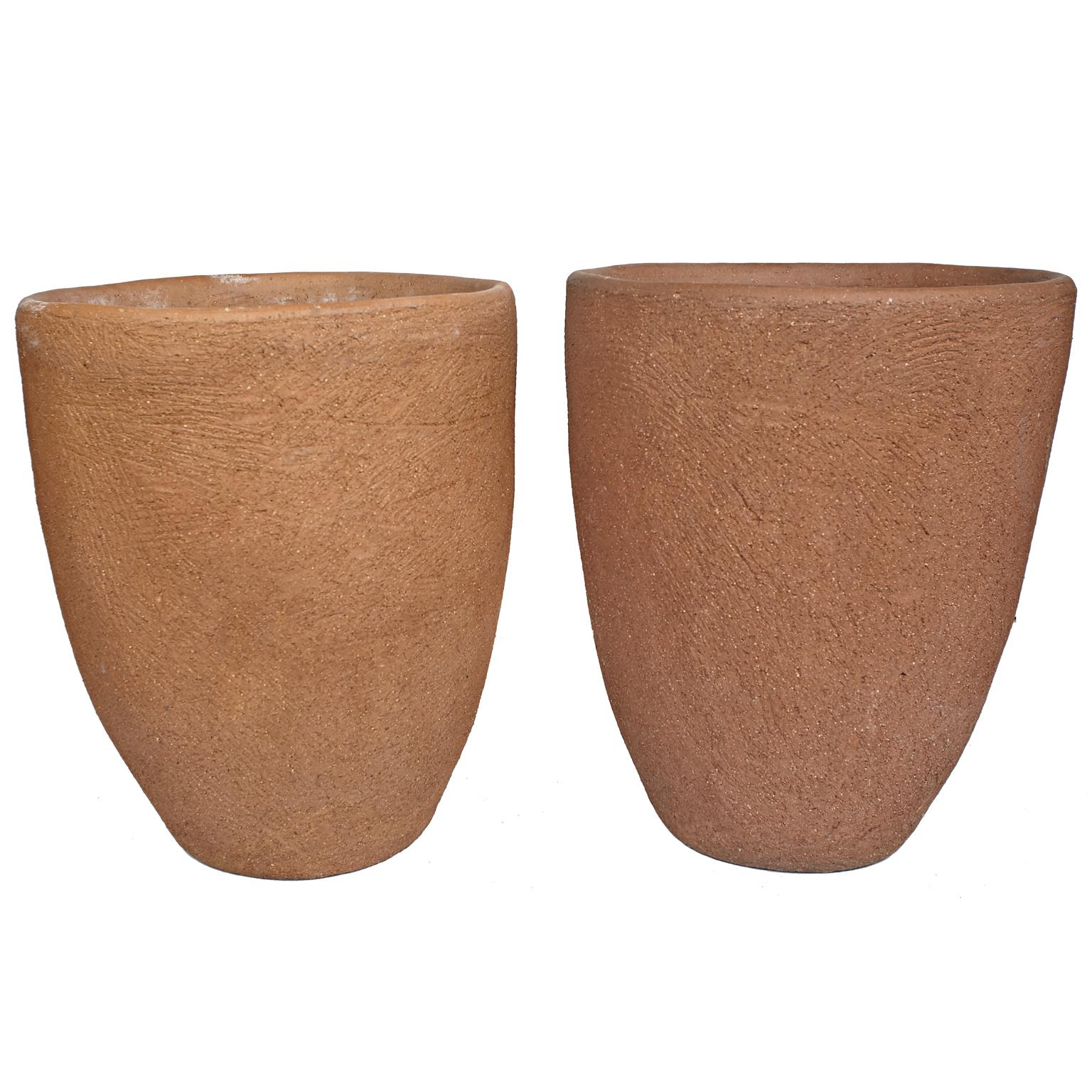 Mid-Century Modern Pair of Stan Bitters Scrape Pots For Sale
