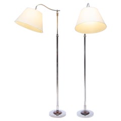 Pair of Standing Lamps with Adjustable Height by Comte