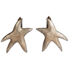 Pair of "Star" Andirons