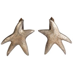 Pair of "Star" Andirons 