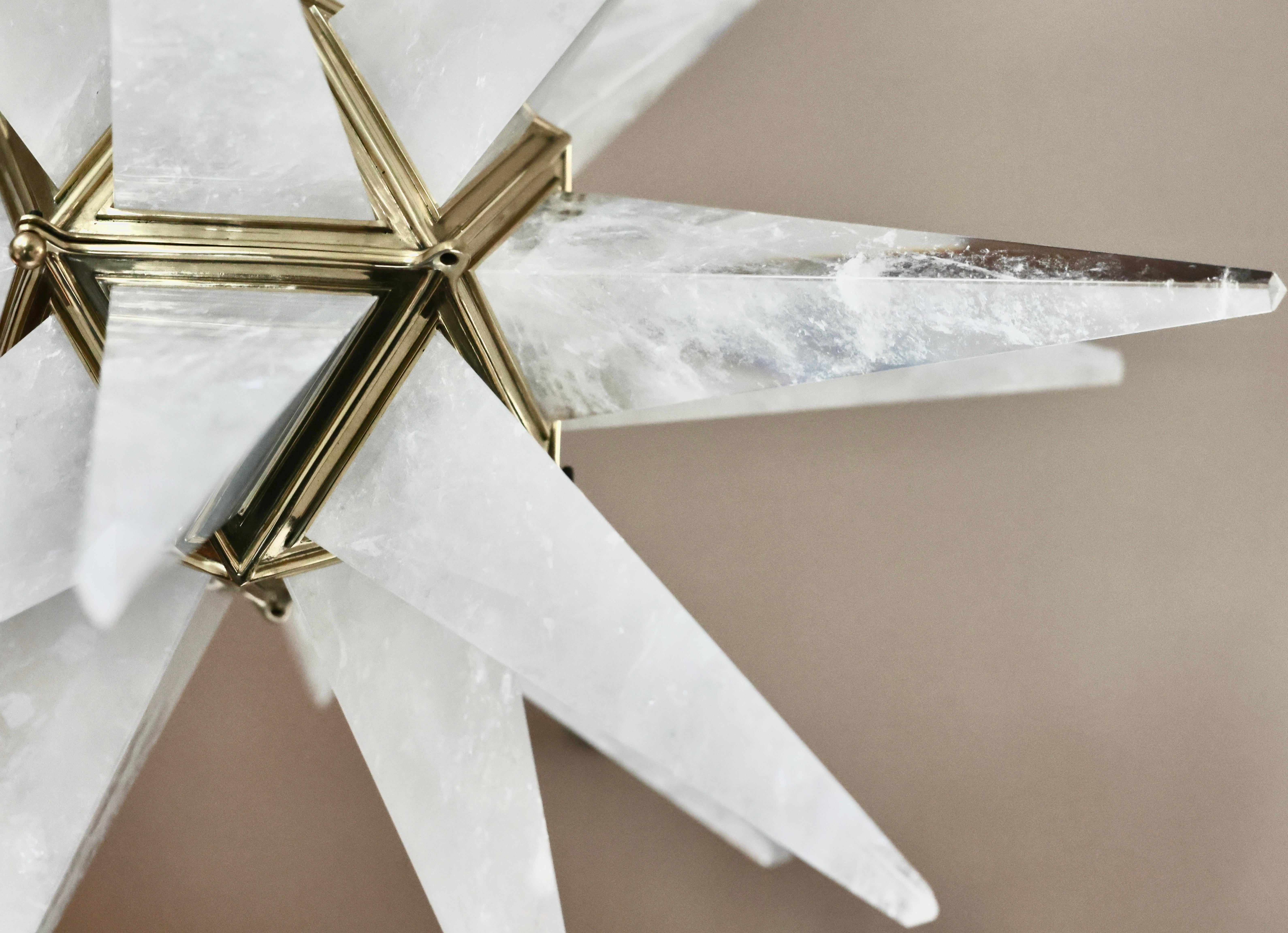 STAR30 Rock Crystal Chandeliers by Phoenix In New Condition For Sale In New York, NY