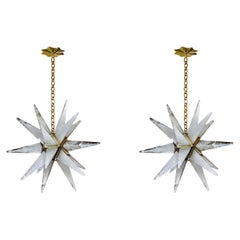 Pair of STAR30 Rock Crystal Chandeliers by Phoenix