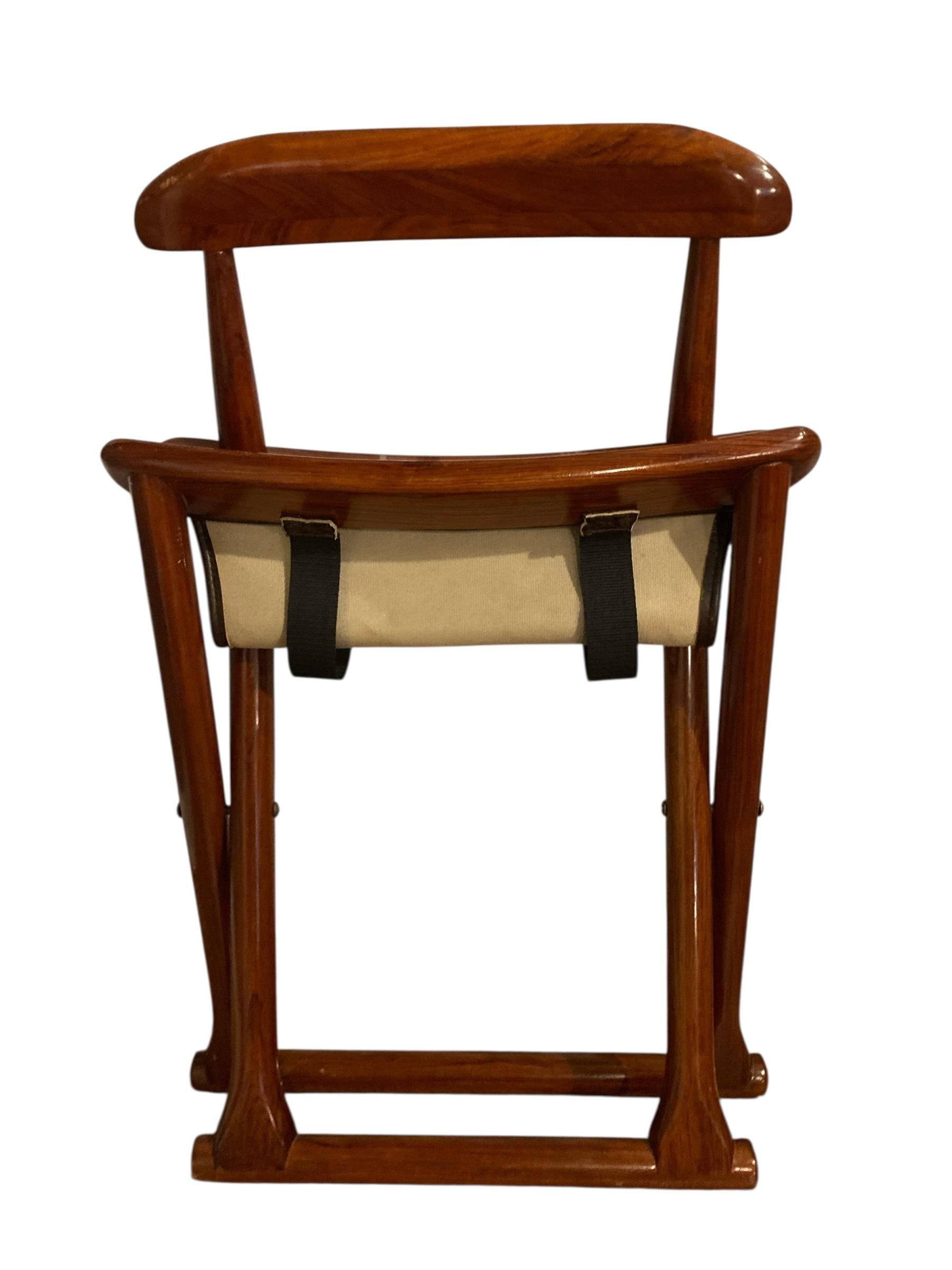 Paar Starbay Bermudes Folding Rosewood Yacht Stühle im Angebot 1