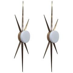 Pair of Starburst Sconces
