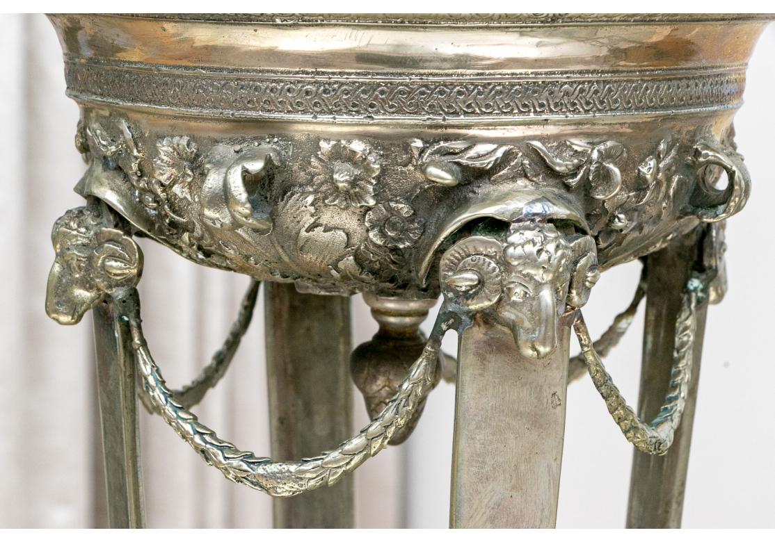 Pair Of Stately Lyle And Umbach Pompeiian Ram's Head Table Lamps For Sale 5