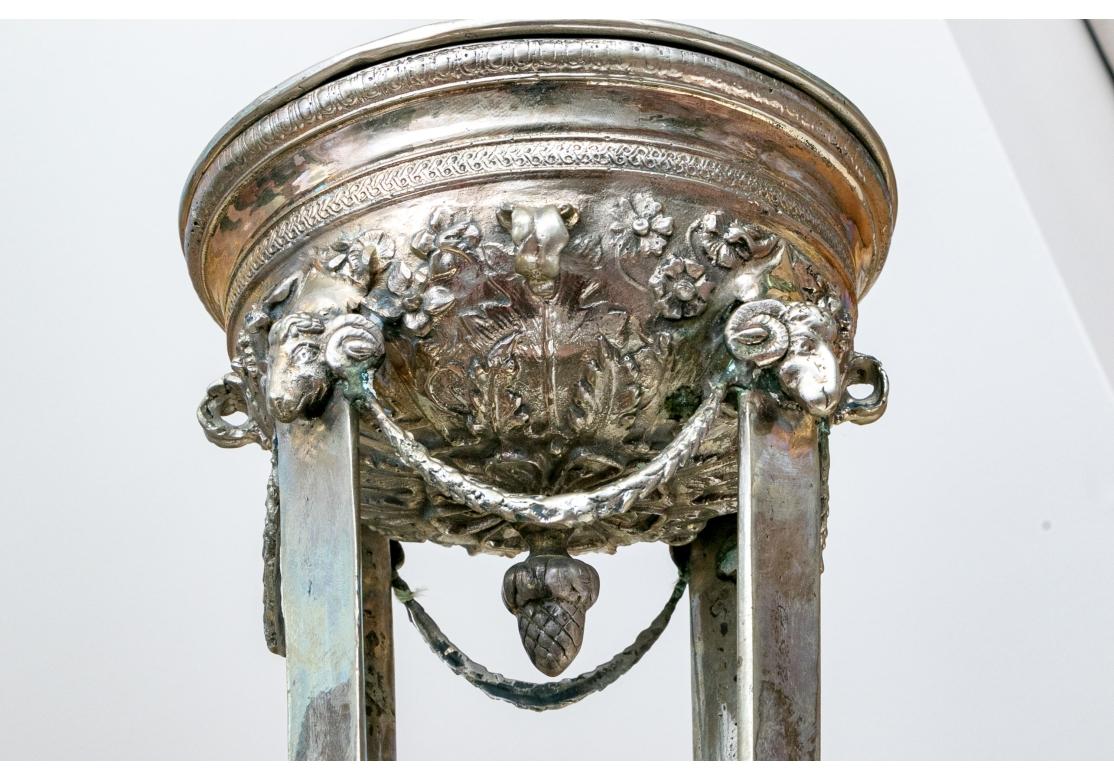 Pair Of Stately Lyle And Umbach Pompeiian Ram's Head Table Lamps For Sale 7