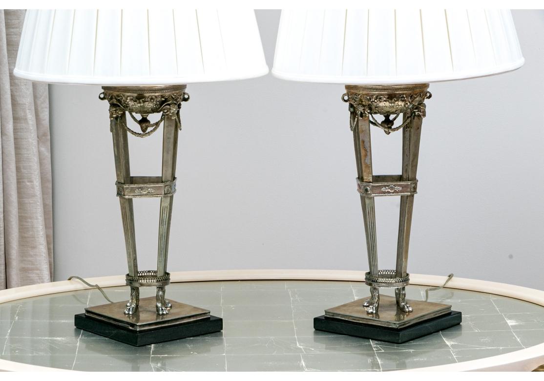 Pair Of Stately Lyle And Umbach Pompeiian Ram's Head Table Lamps For Sale 8