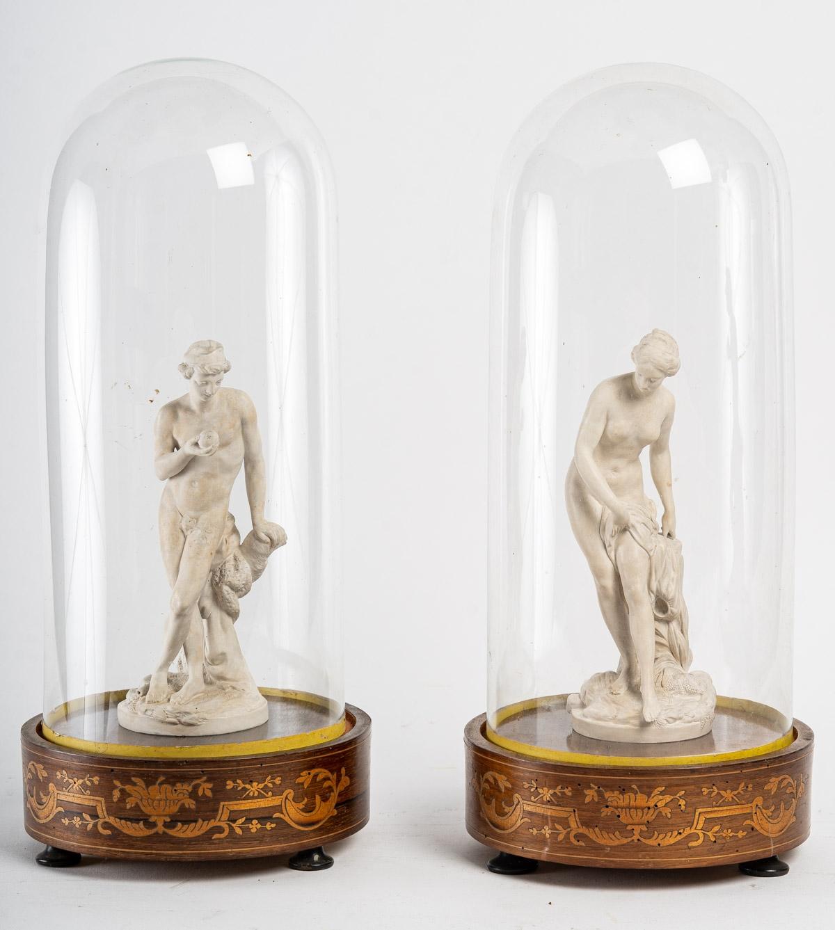 Pair of Statuettes in Lorraine Terracotta, Early 19th Century 2