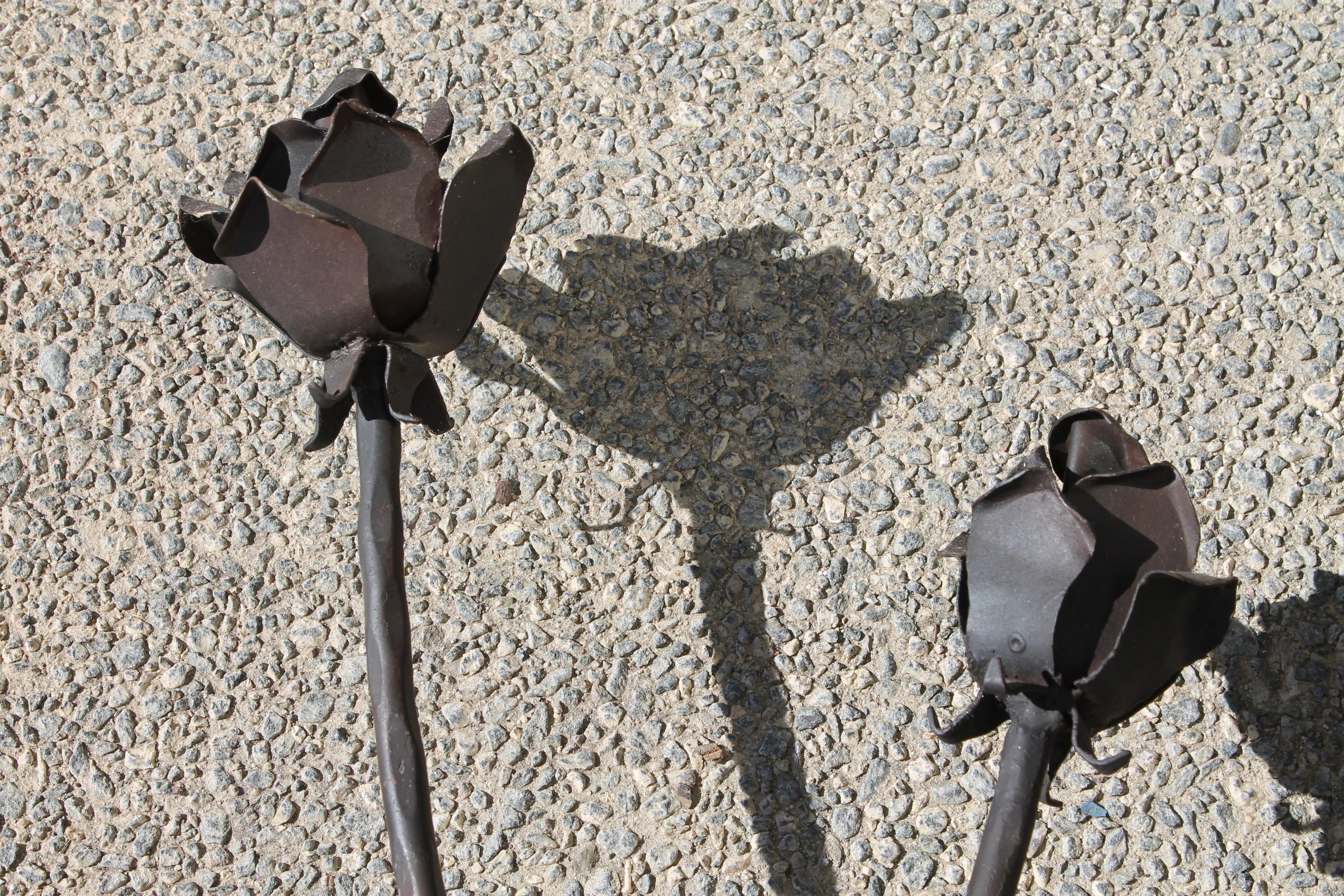 Late 20th Century Pair of Steel Brutalist Wall Sconce Covers