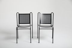 Paar Stahlstühle von Börge Lindau für Lammhults, Schweden, 1970er Jahre