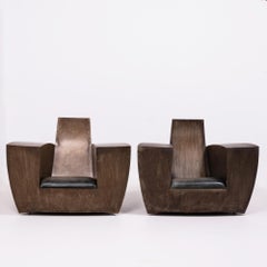 Jonathan Singleton Steel Easy Number One Armchairs by, Set of 2