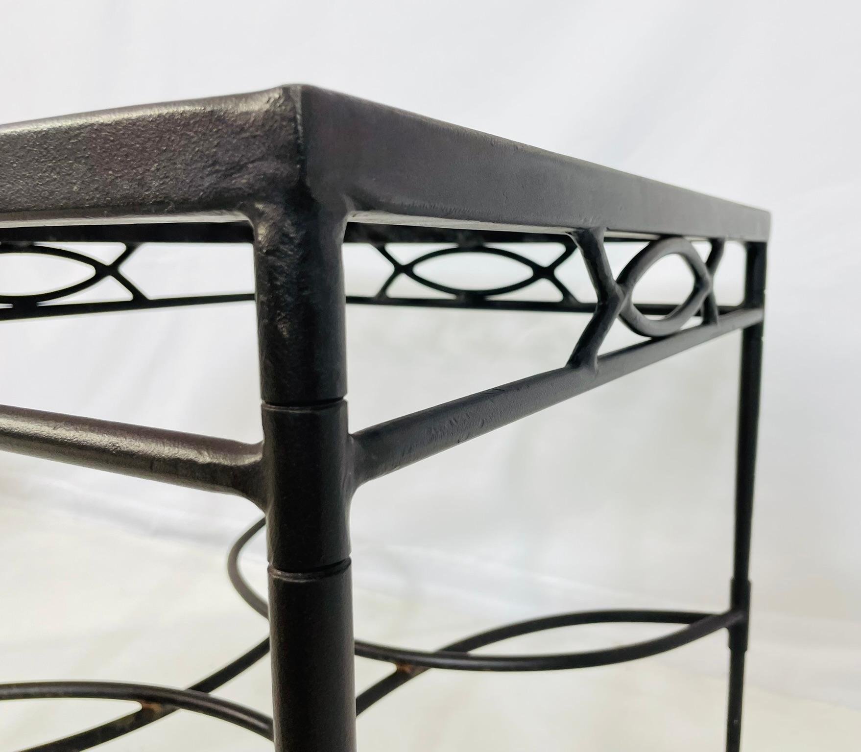 Pair of Steel End Tables by Mario Papperzini for Amalfi Furniture, USA 1980's For Sale 5