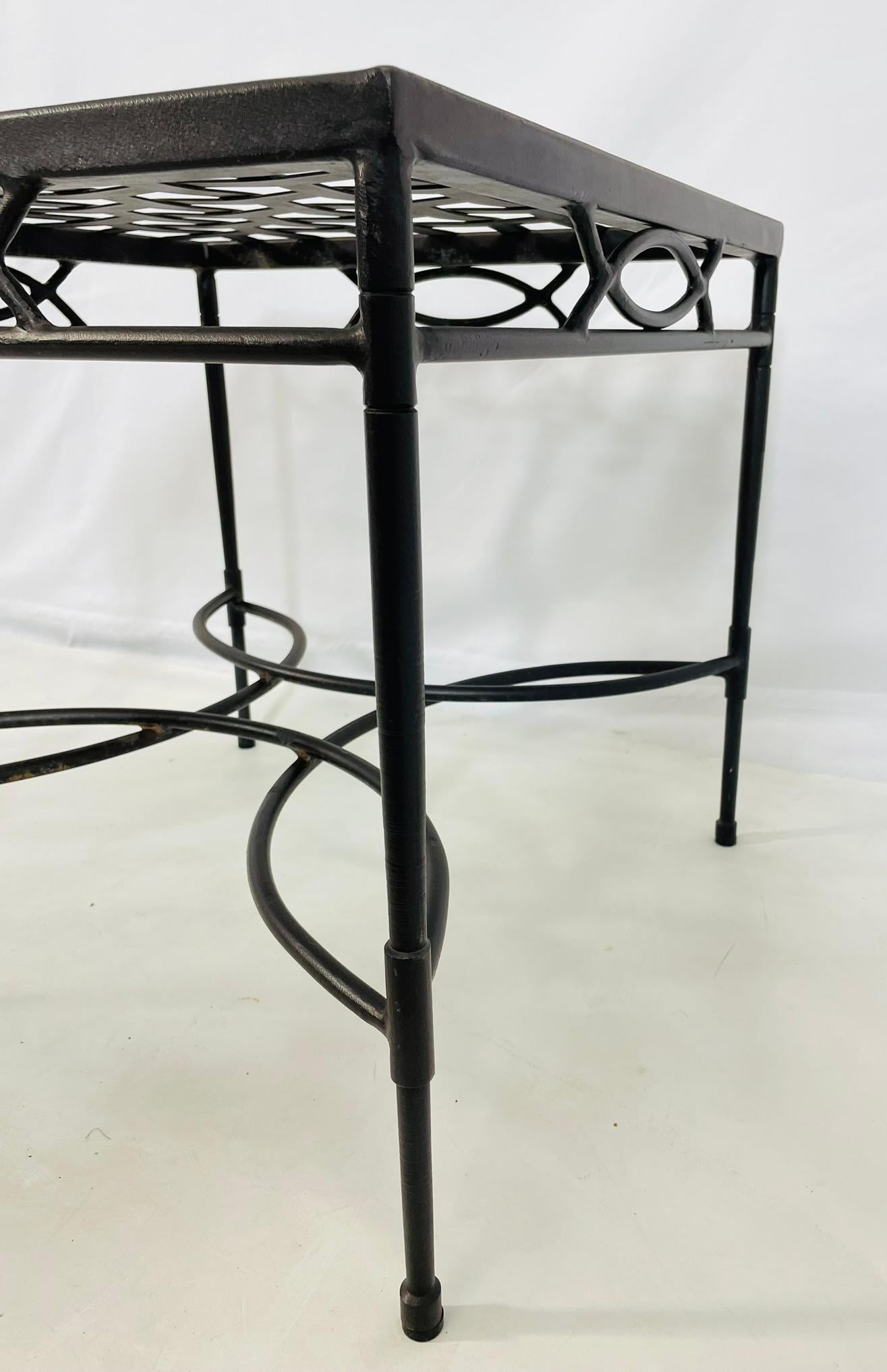 Pair of Steel End Tables by Mario Papperzini for Amalfi Furniture, USA 1980's For Sale 6