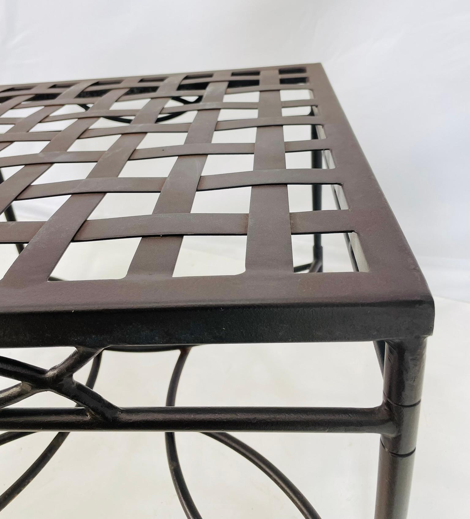 Pair of Steel End Tables by Mario Papperzini for Amalfi Furniture, USA 1980's For Sale 9