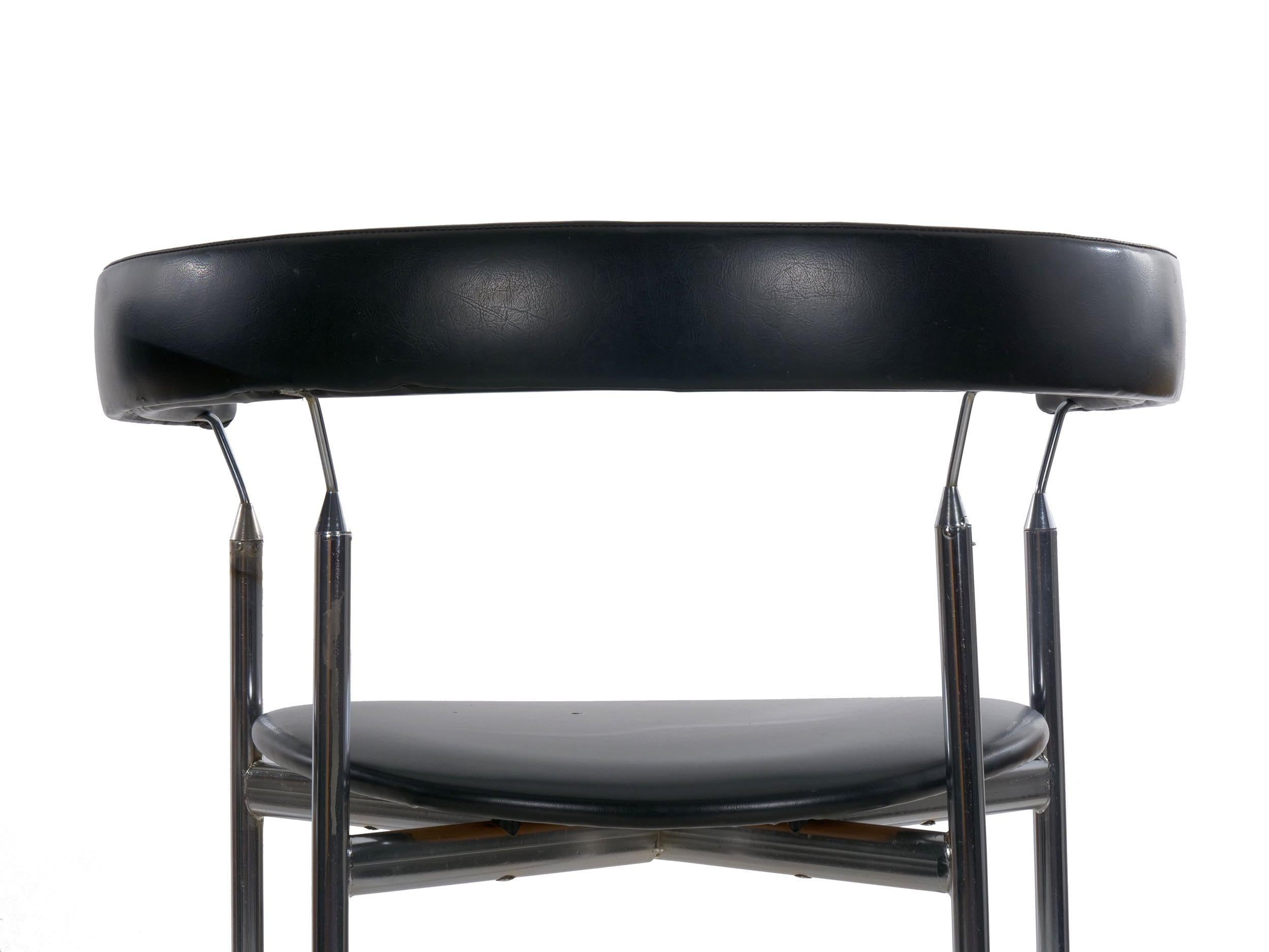 Pair of Steel “Rondo” Chairs by Jan Lunde Knudsen for Sorlie Møbler 1