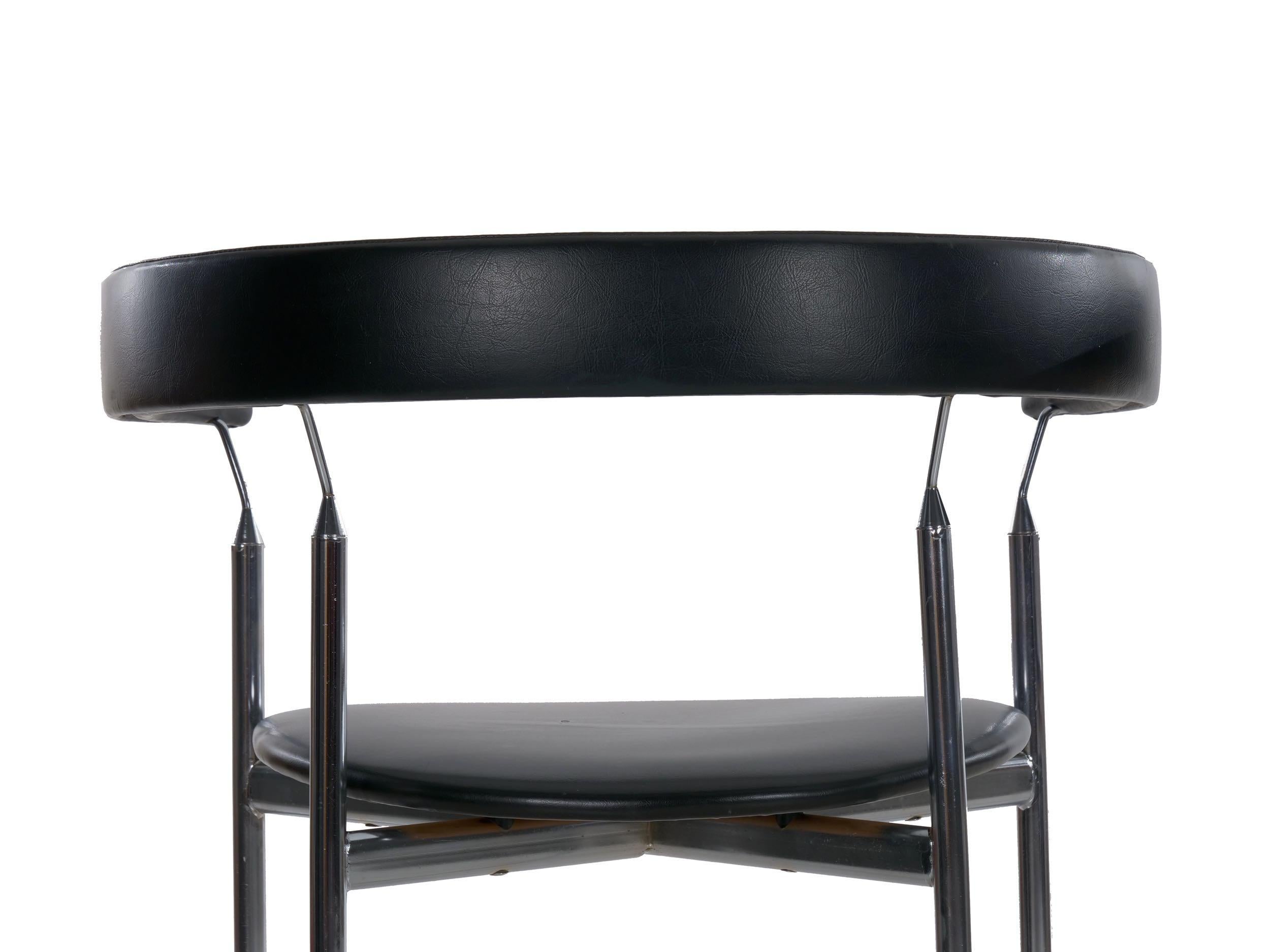 Pair of Steel “Rondo” Chairs by Jan Lunde Knudsen for Sorlie Møbler 2