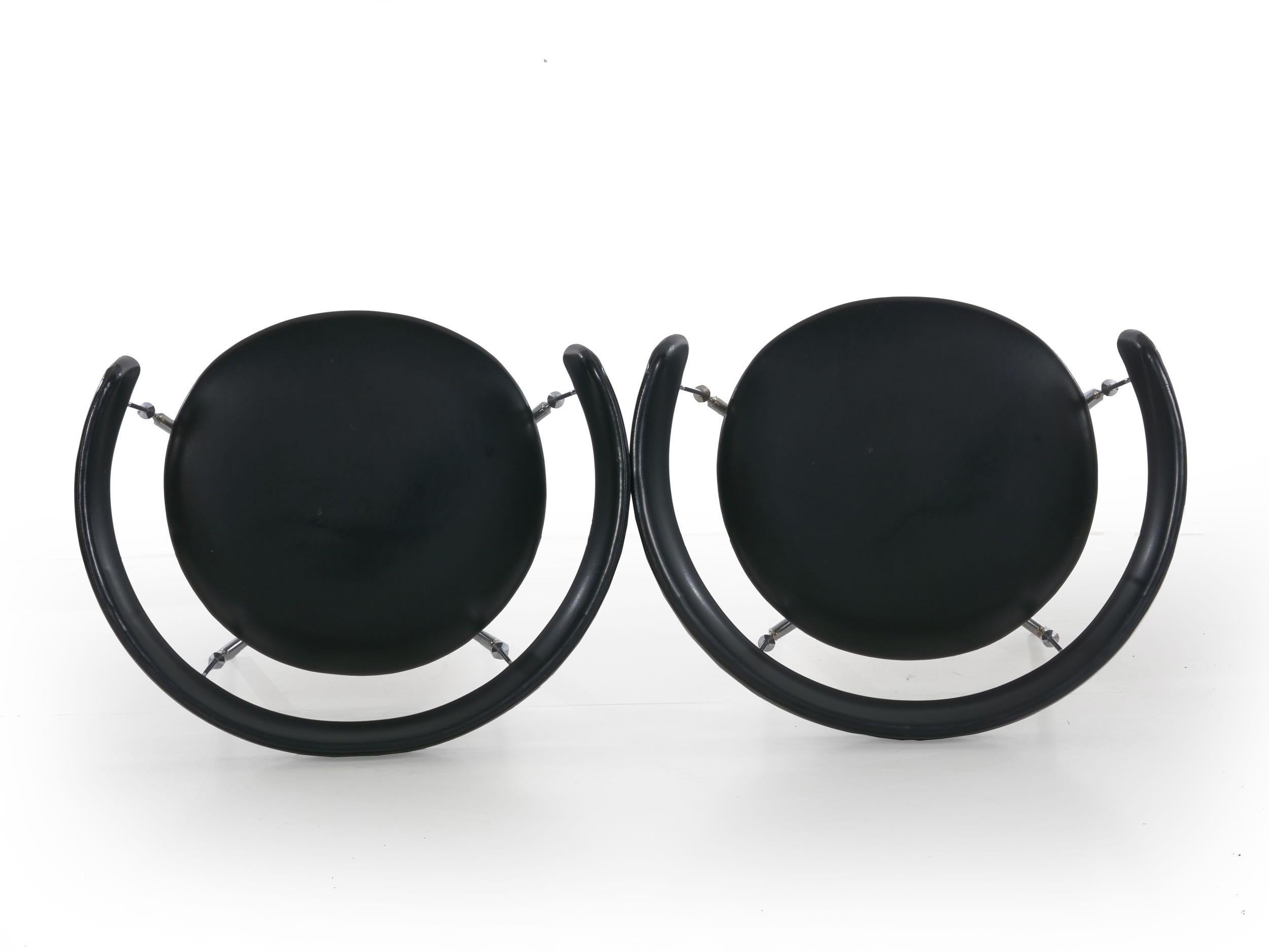 Pair of Steel “Rondo” Chairs by Jan Lunde Knudsen for Sorlie Møbler 5