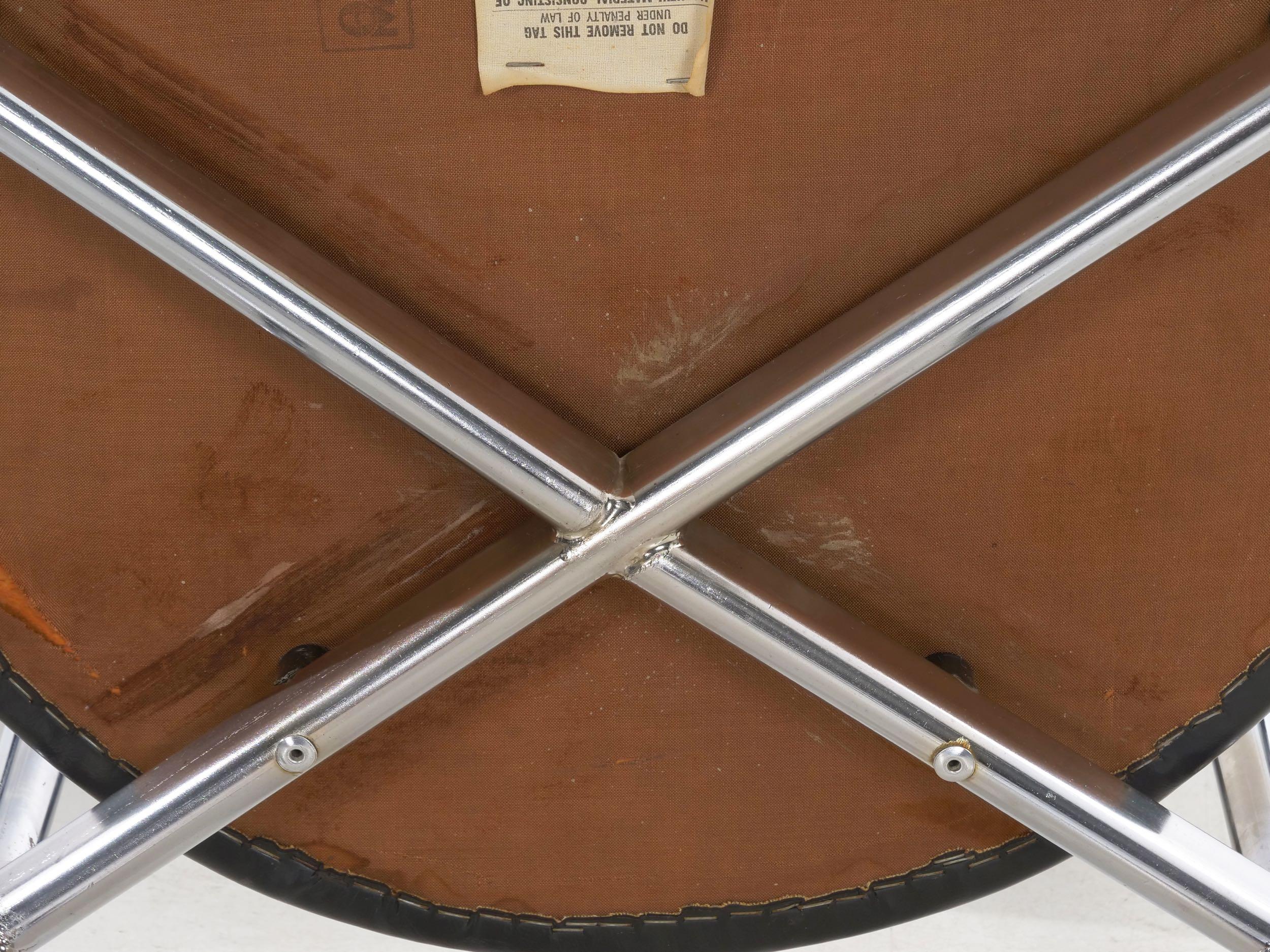 Pair of Steel “Rondo” Chairs by Jan Lunde Knudsen for Sorlie Møbler 7