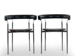 Pair of Steel “Rondo” Chairs by Jan Lunde Knudsen for Sorlie Møbler