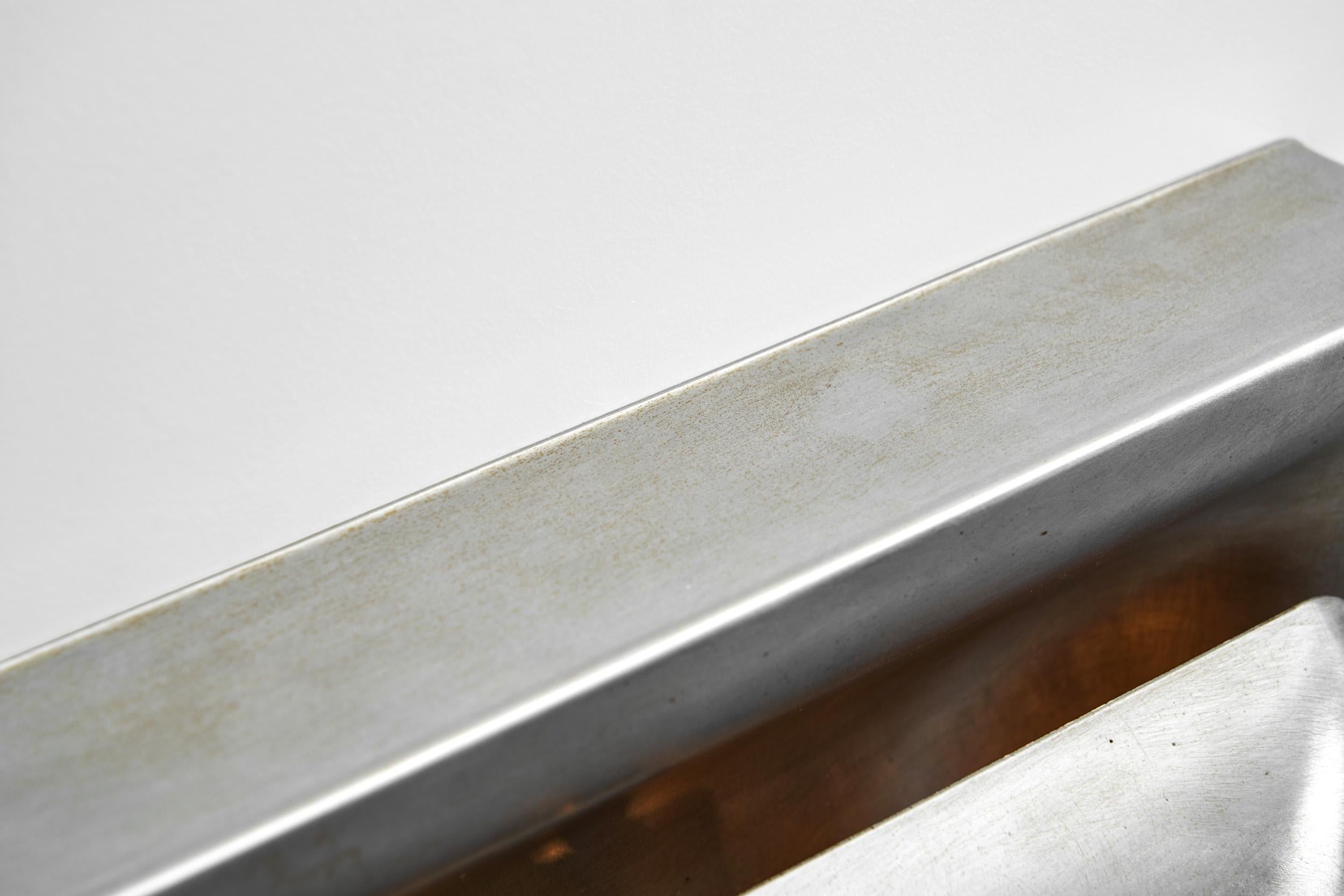 Pareja de lámparas de pared Steel Space Age de Doria, Alemania Años 60 en venta 4