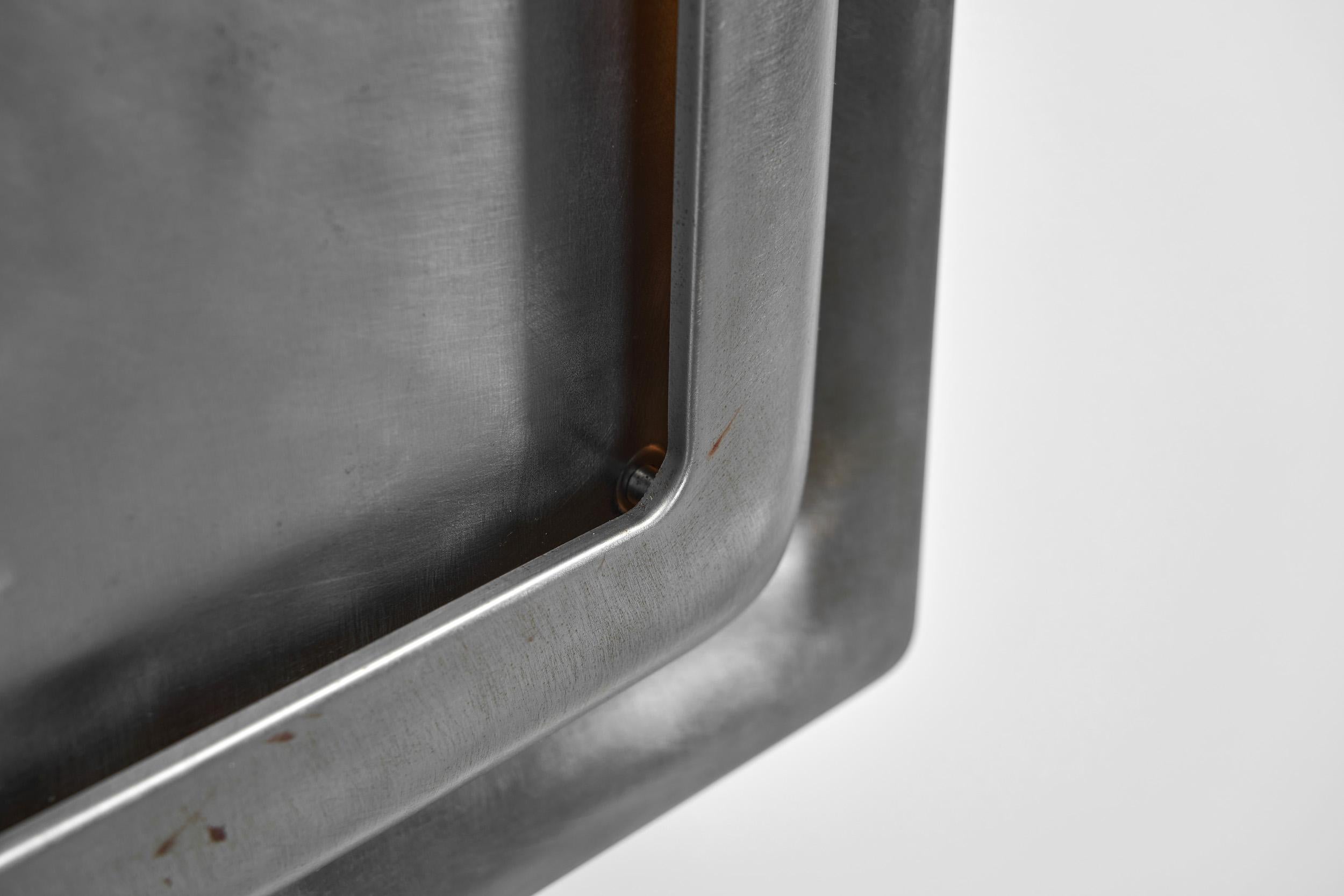 Pareja de lámparas de pared Steel Space Age de Doria, Alemania Años 60 en venta 9