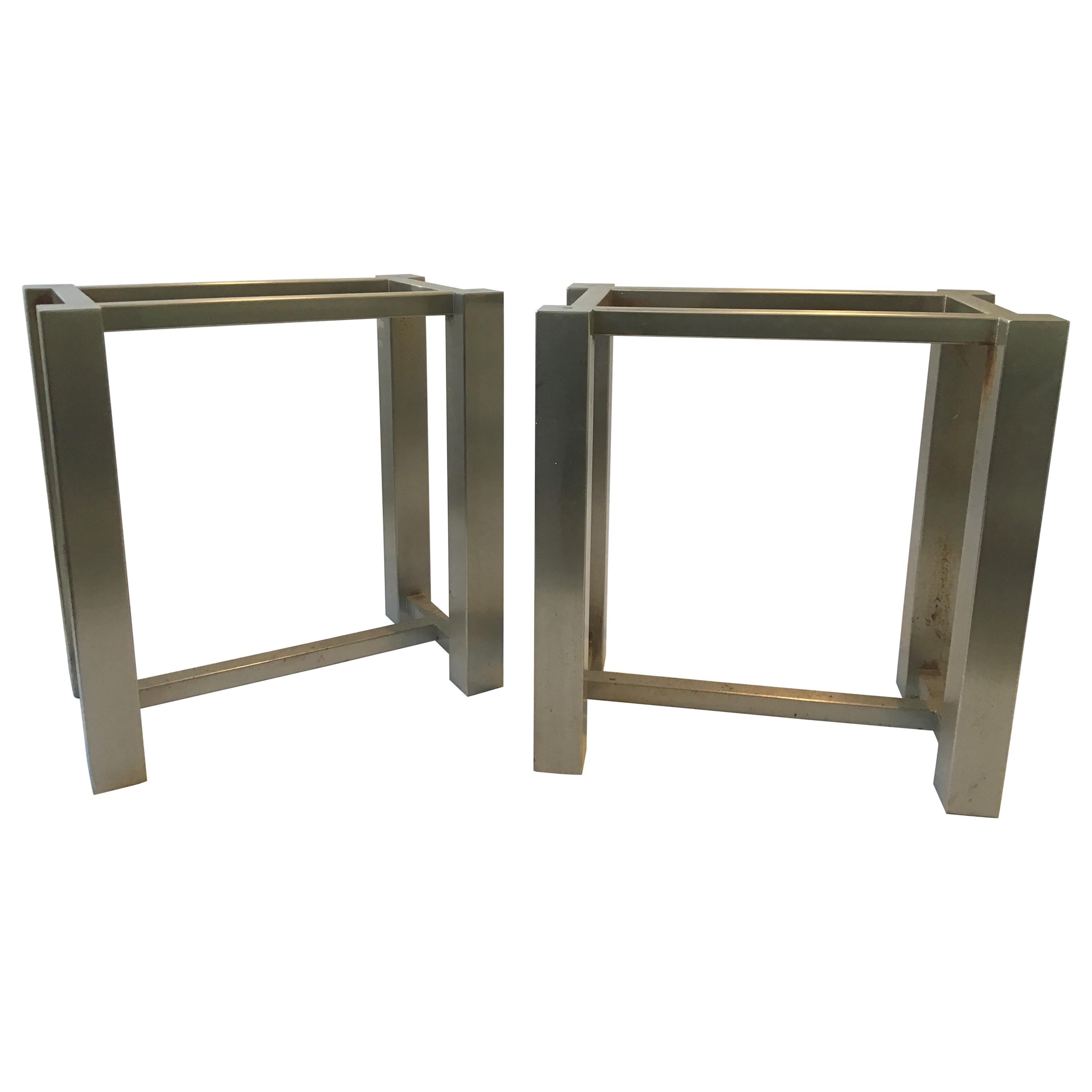Pair of Steel Table Bases