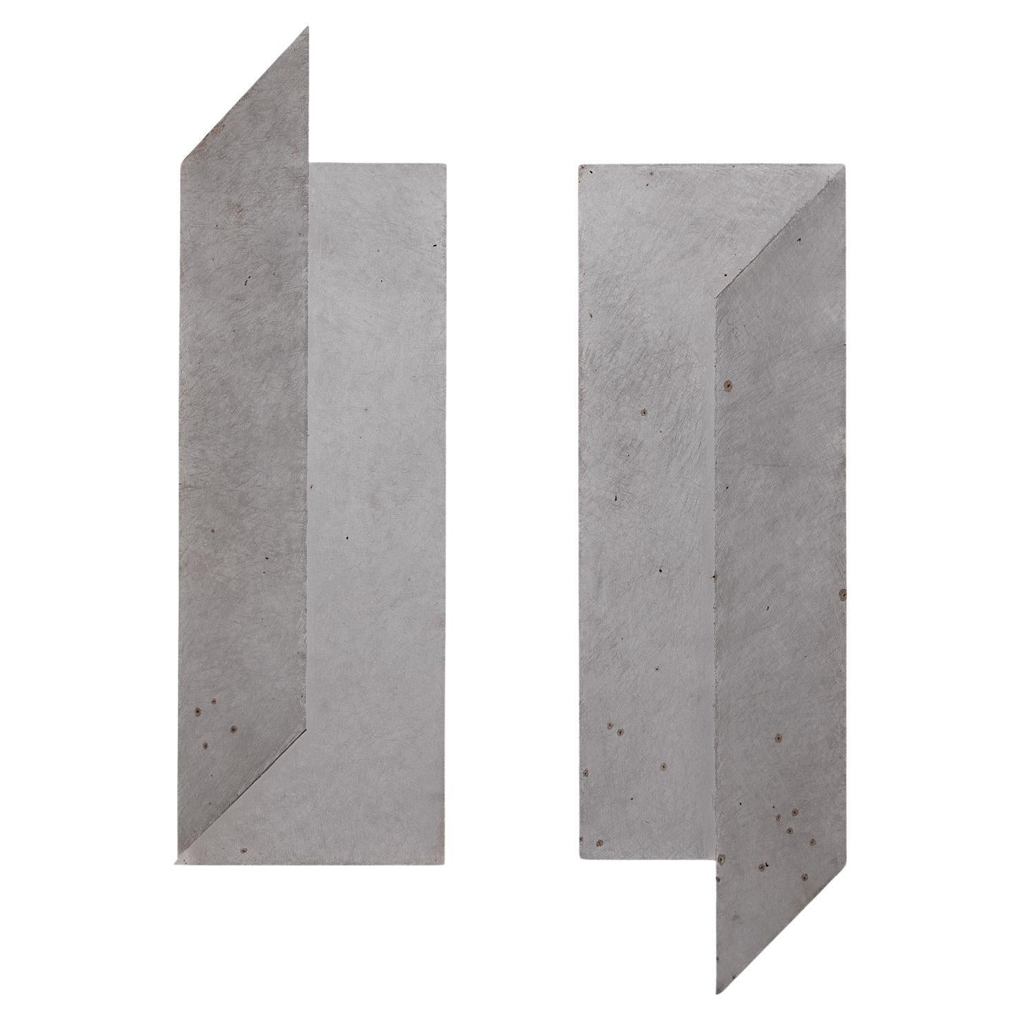 Pair of steel wall reliefs by Eva Sjöberg For Sale