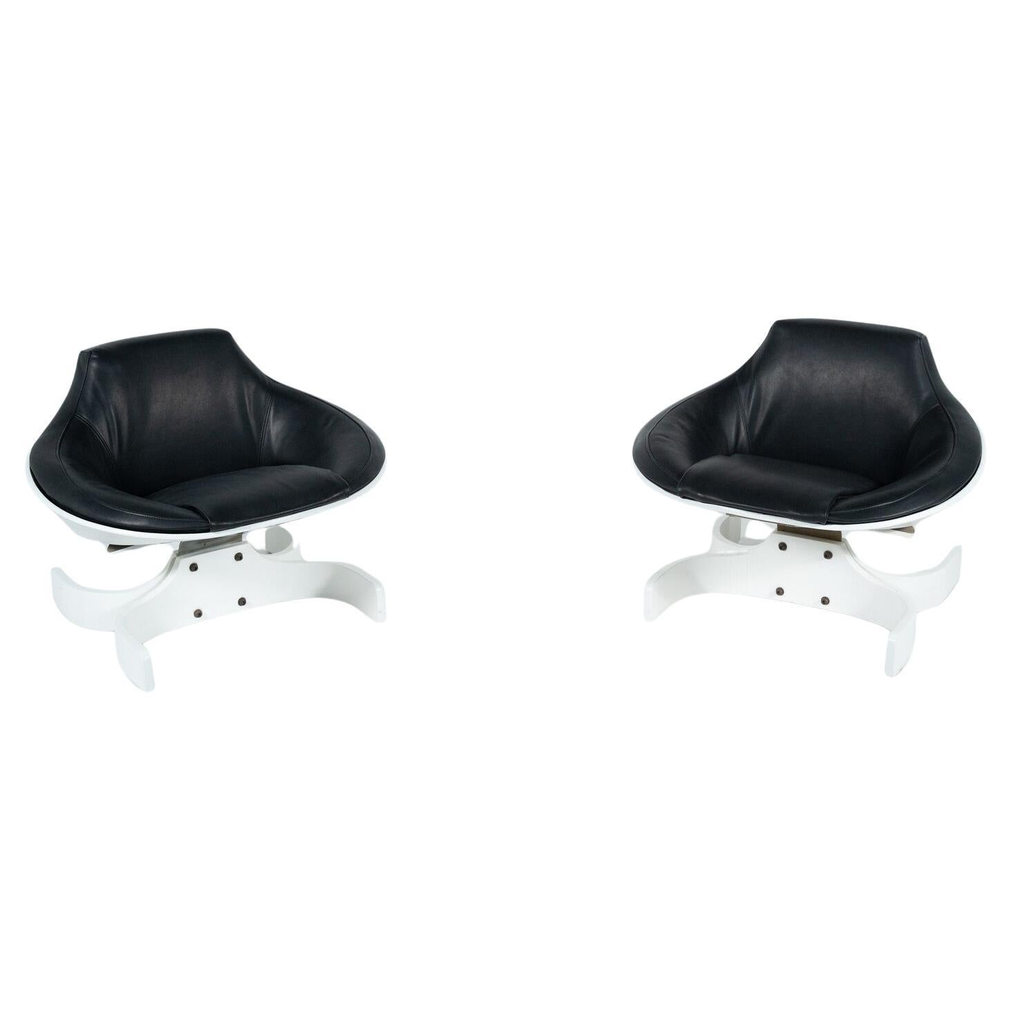 Pair of Stella 1001 Armchairs by Joe Colombo for Confort Italy, 1960s