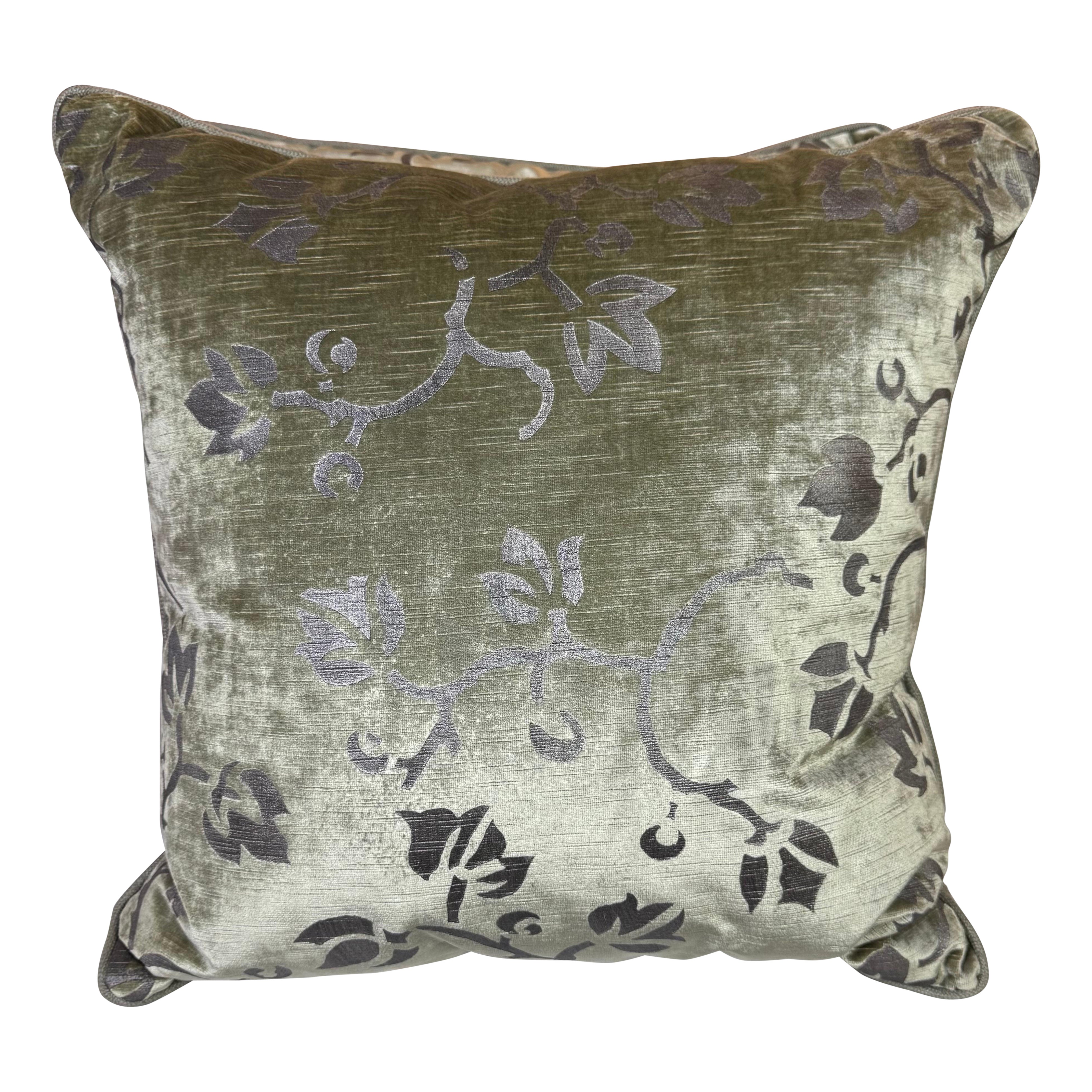 Pair of Stenciled Nomi Velvet Pillows