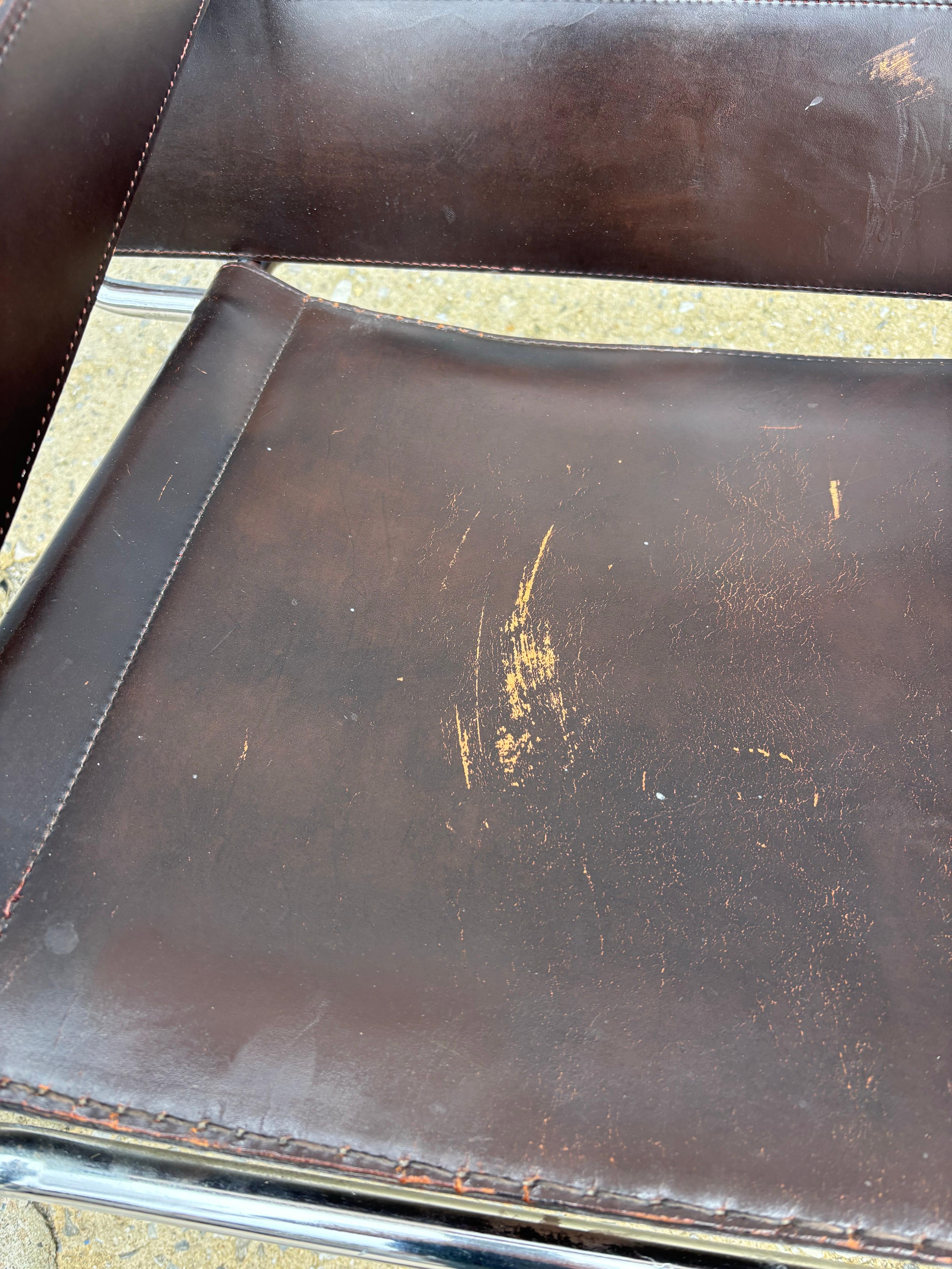 ¡Pareja de sillas Stendig Wassily con gran pátina! siglo XX