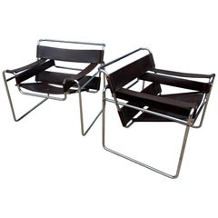 Pair of Stendig Wassily Chairs with great Patina!