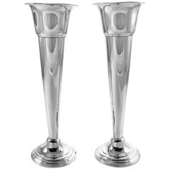 Pair of Sterling Bud Vases