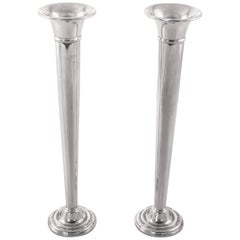 Pair of Sterling Bud Vases