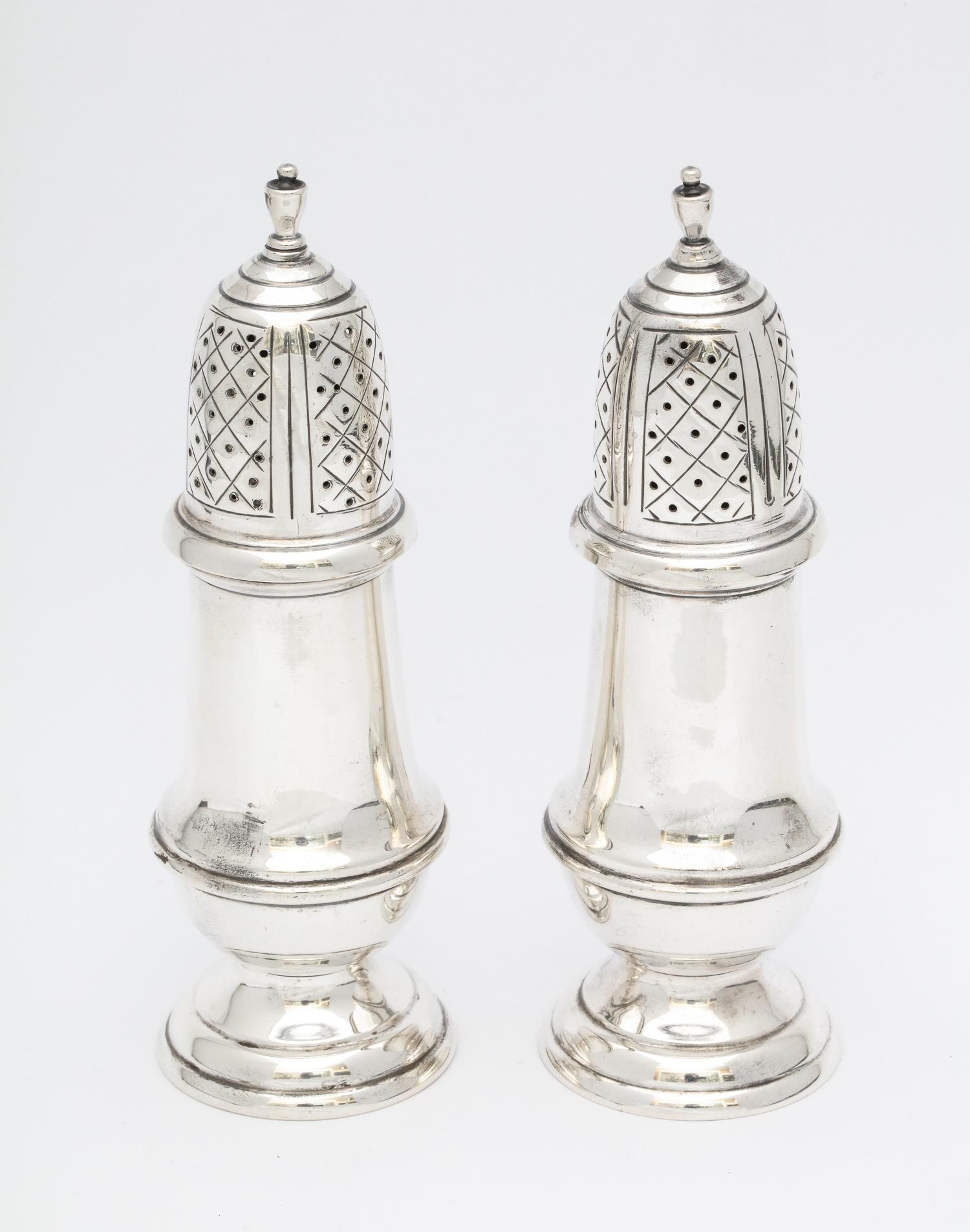 silver salt and pepper shakers