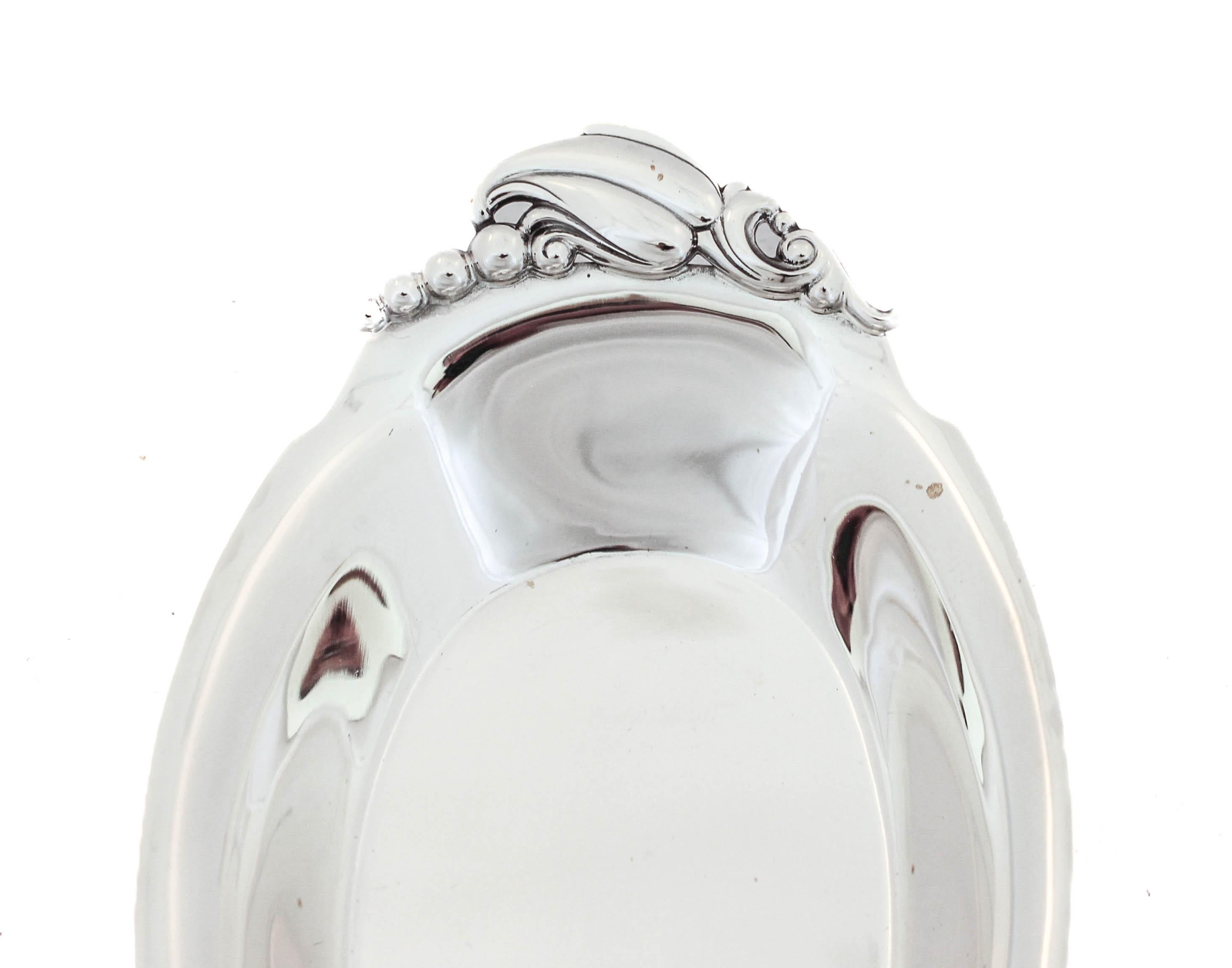 American Pair of Sterling Silver Art Deco Dishes For Sale
