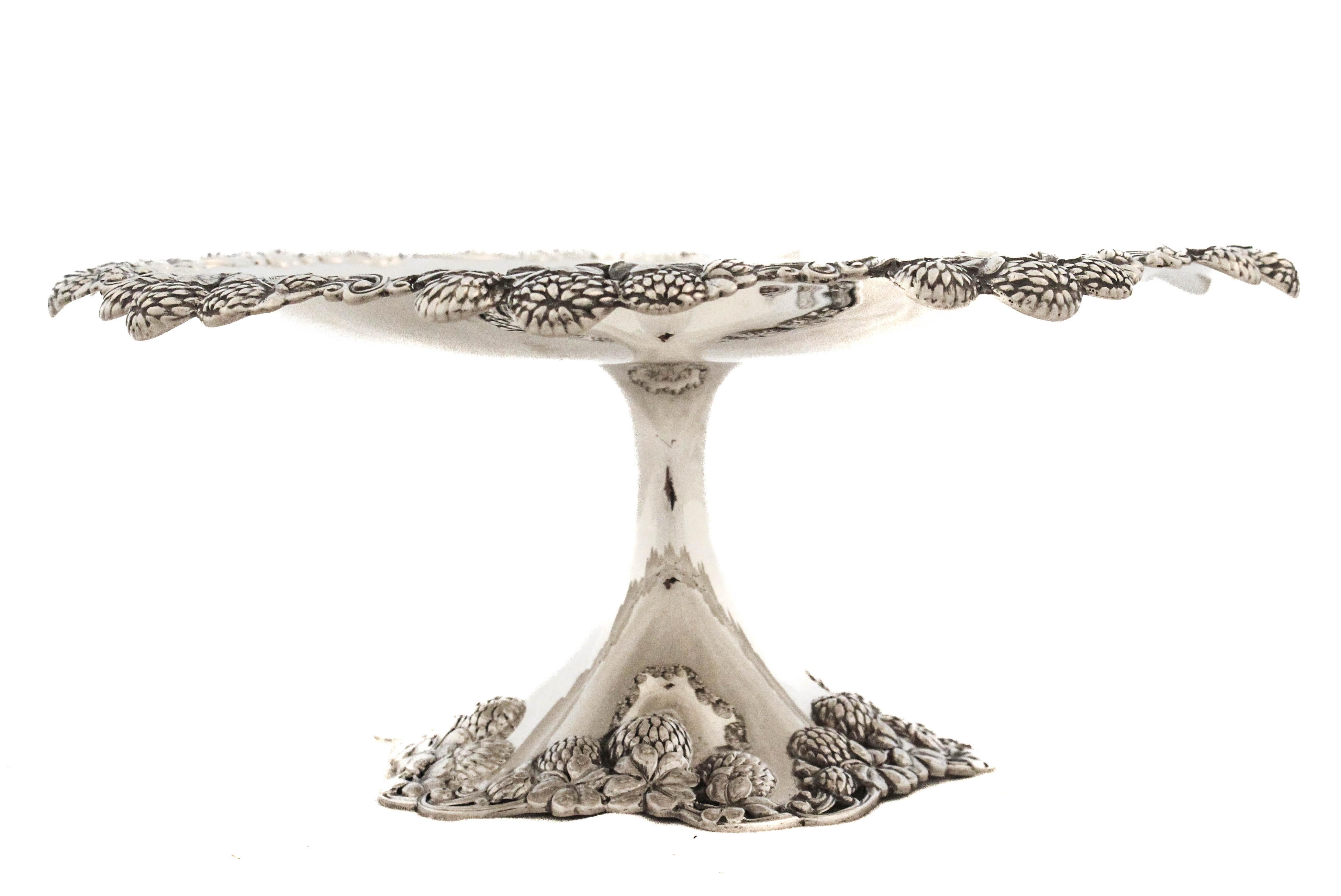 Pair of Sterling Silver Art Nouveau Compotes by Tiffany & CO (amerikanisch) im Angebot