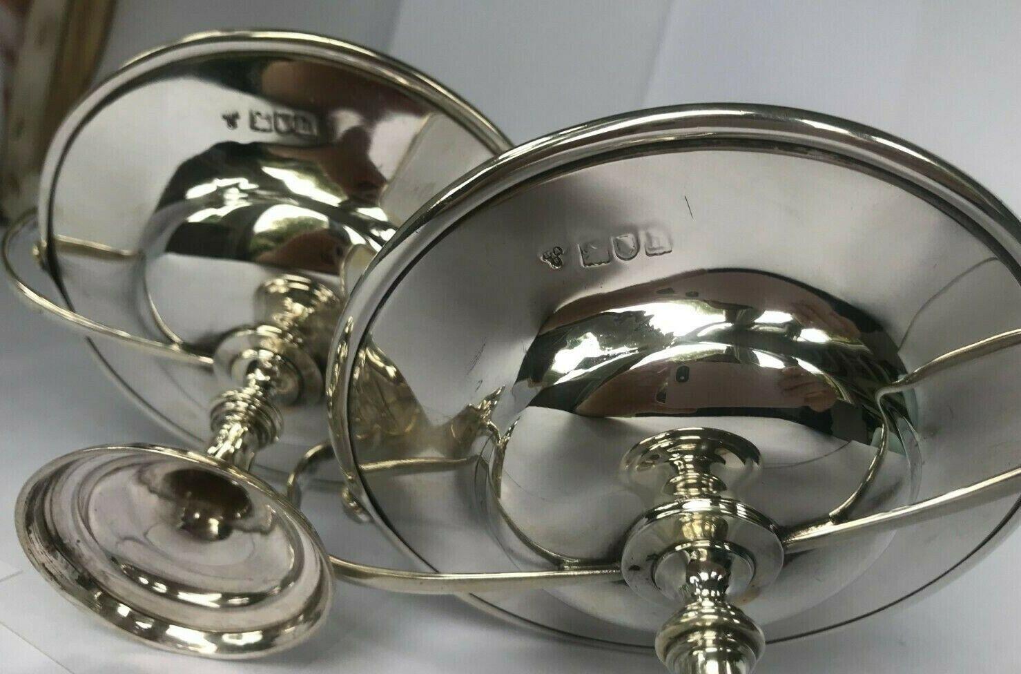 Pair of Sterling Silver Bonbon Dishes by Holland, Aldwinckle & Slater, 1903 For Sale 2