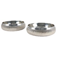 Paar Schalen aus Sterlingsilber, Gerald Benney, 1983