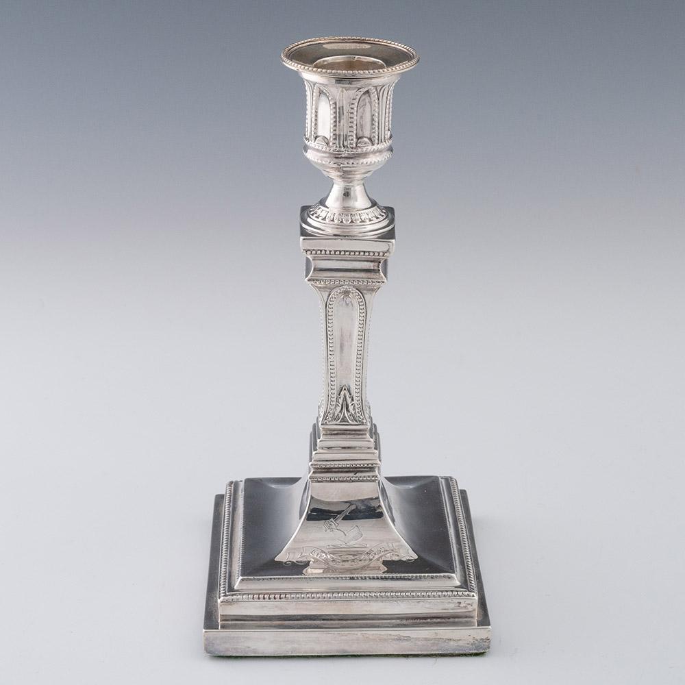 Paire de candélabres en argent sterling Sheffield 1883 en vente 3
