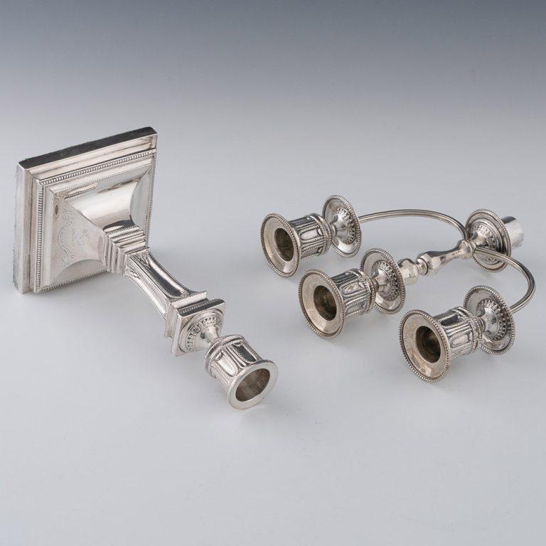 Paire de candélabres en argent sterling Sheffield 1883 en vente 2